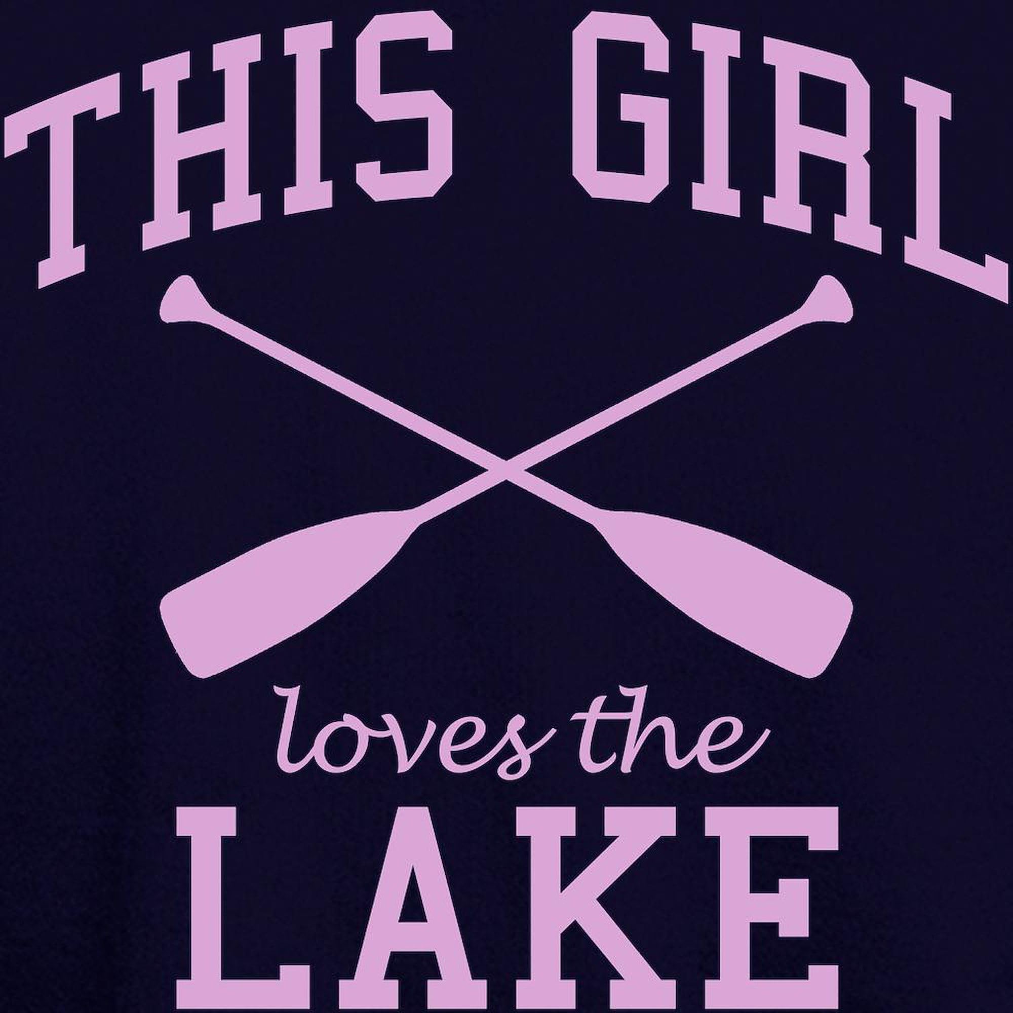 This Girl Loves The Lake Women's Zip-Up Hoodie Sweatshirt - Cozy Fleece Jacket for Lakeside Adventures, Camping & Outdoor Activities