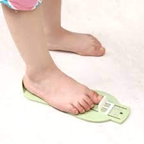 Babies Bloom Light Green Baby Feet Measuring Gauge | Kids Foot Ruler | Infant Shoe Size Measurement Tool for Newborns & Toddlers | Perfect for Baby Showers, Growth Tracking & First Shoe Shopping
