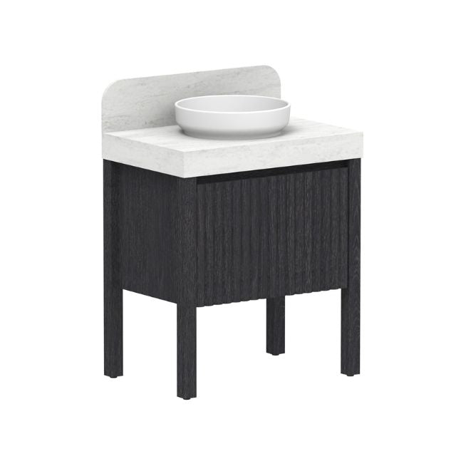 ADP Harper Floor Standing Vanity with Legs and Durasein Countertop - Modern Bathroom Vanity with Storage for Home Decor | Perfect for Master Bath, Guest Bath & Powder Room