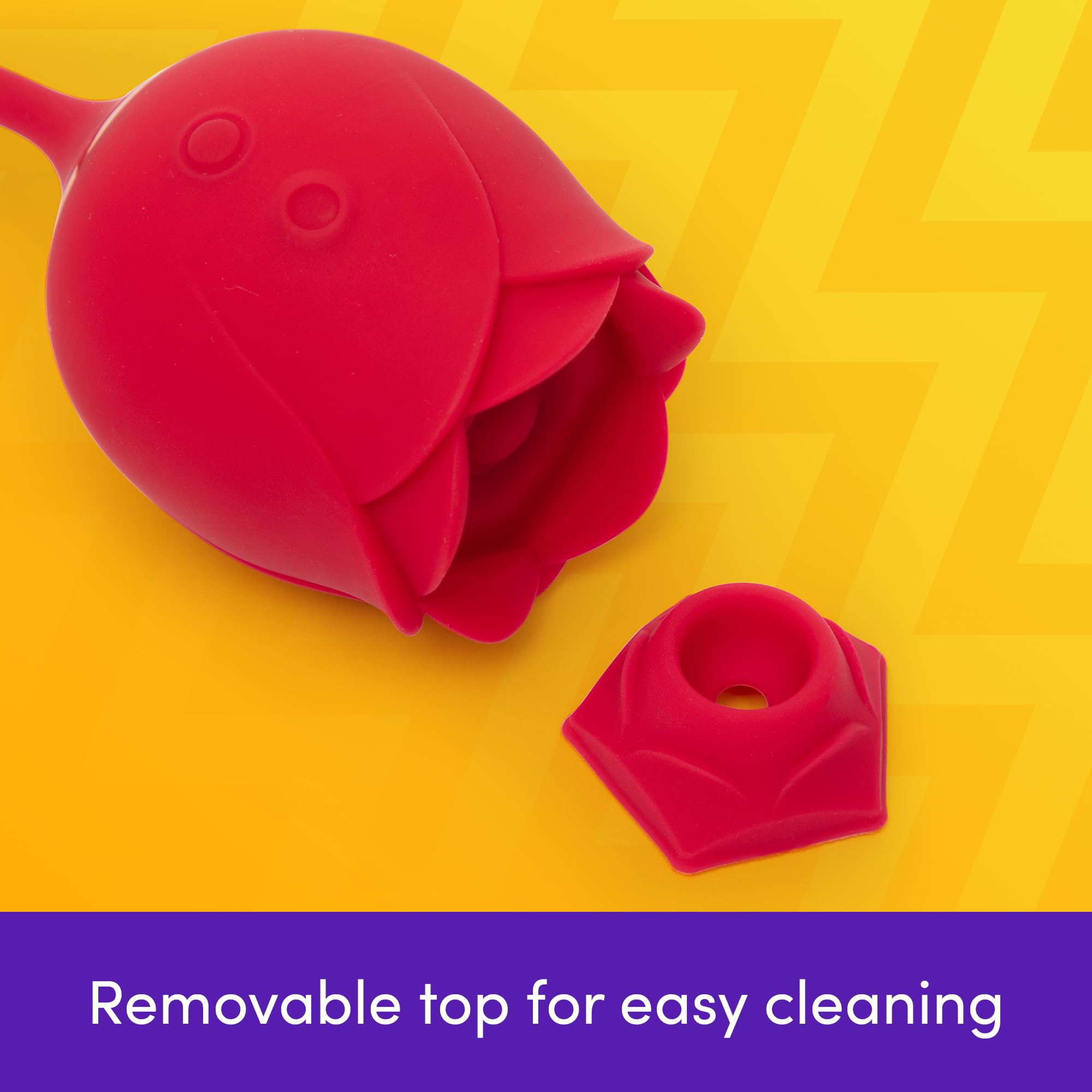 Lovehoney Rose Glow 2-in-1 Clitoral Stimulator & G-Spot Vibrator - 6 Suction Modes & Waterproof Rechargeable Rose Toy for Women - Perfect for Solo Play, Couples & Sensual Massage
