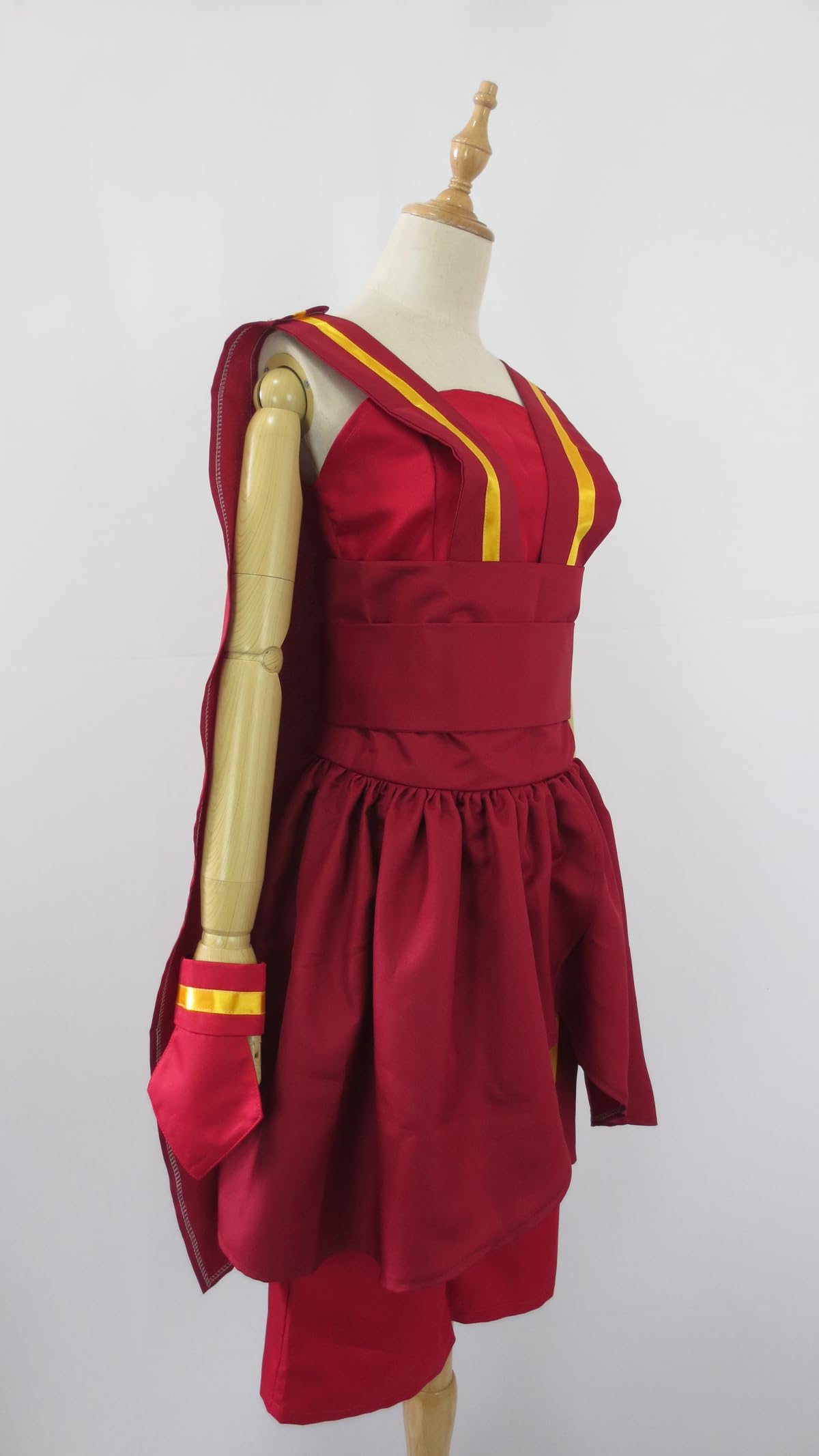 Toph Beifong Cosplay Costume - Earthbending Red Outfit for Avatar The Last Airbender | Halloween, Comic Con & Anime Events