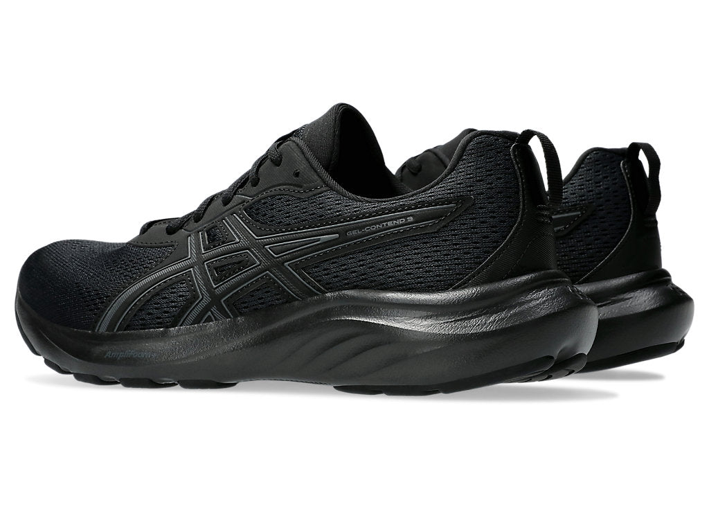ASICS Men's Gel Contend 9 Triple Black Running Shoes - Lightweight Cushioned Sneakers for Jogging, Gym & Daily Wear