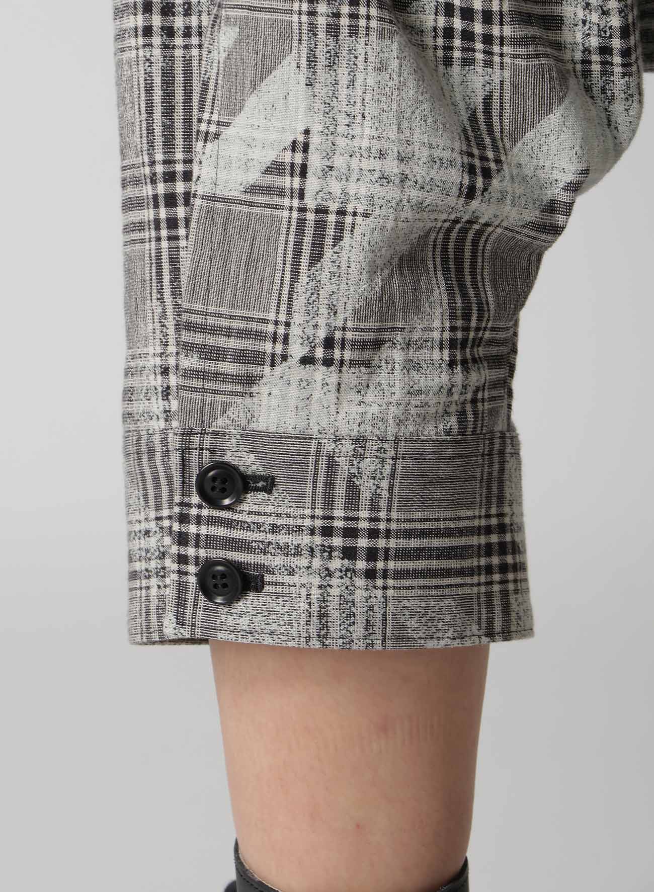 Stylish Cotton Linen Plaid Houndstooth Sarouel Pants with Cuffed Hem - Perfect for Casual Wear, Street Fashion & Boho Outfits