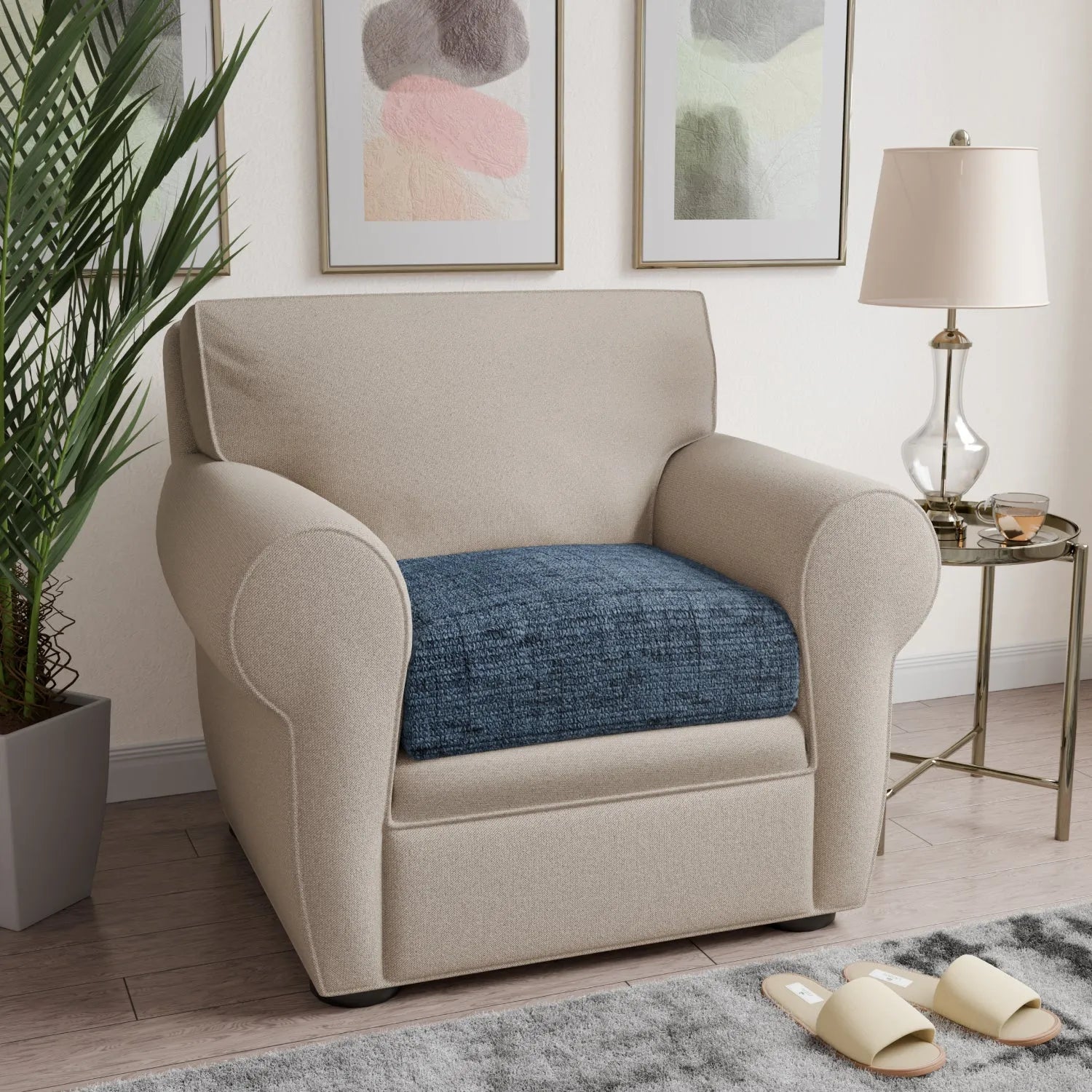 Premium Microfiber Seat Cushion Cover - Soft, Durable & Stylish Home Decor for Sofa, Chair, and Car - Perfect for Living Room, Office & Travel Comfort