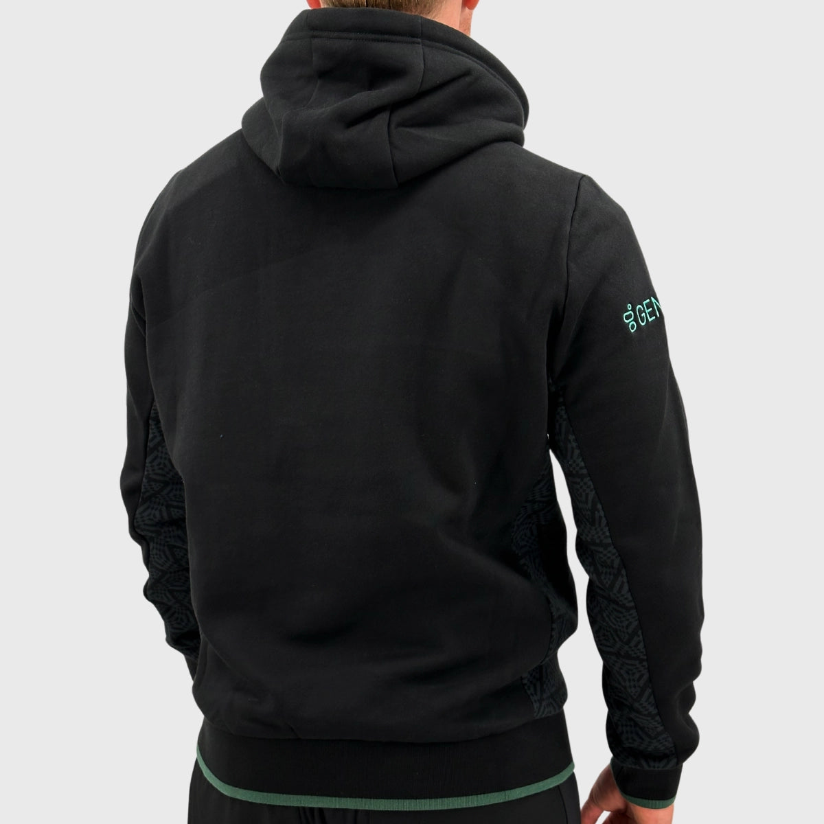 Macron Connacht Rugby Hoody Black - Men's Pullover Hoodie for Rugby Fans - Perfect for Game Day & Casual Wear