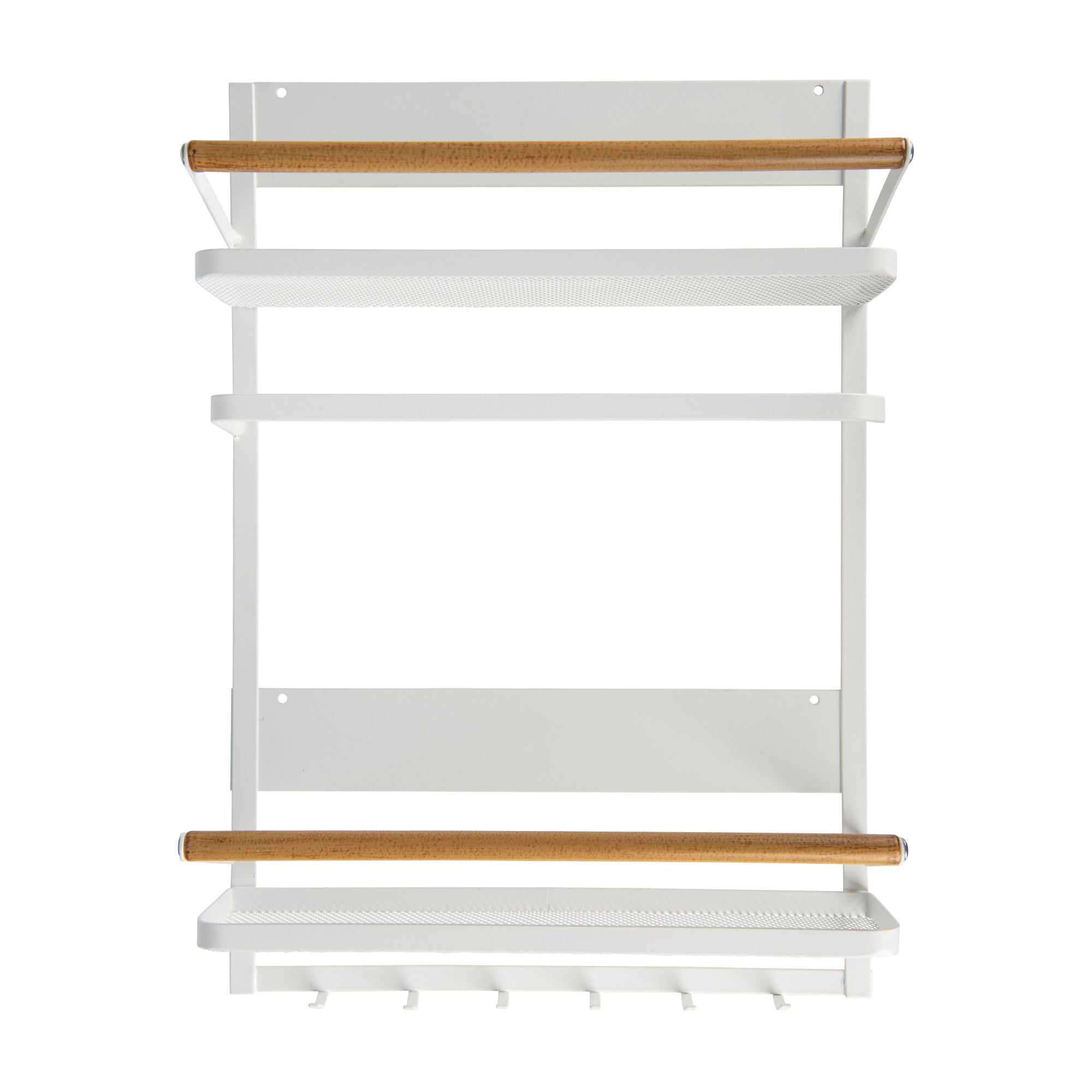 Premium Magnetic Wall Organizer - White | Space-Saving Office & Home Storage Solution for Notes, Keys & Essentials