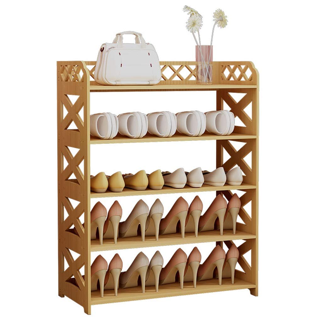 5-Tier Vertical Shoe Rack Organizer - Space Saving Shoe Storage Shelf for Entryway, Closet, Bathroom & Office - Sturdy Shoe Organizer for Home & Commercial Use