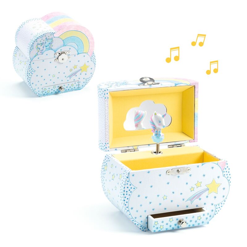 Djeco Unicorn's Dream Music Box - Magical Melody Jewelry Box for Girls | Perfect Gift for Birthdays, Christmas & Bedtime Lullabies