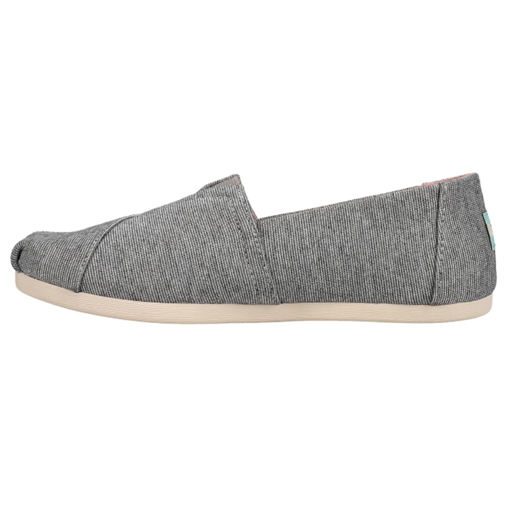 TOMS Women's Alpargata Slip-On Flats - Comfortable Casual Shoes for Women - Black | Perfect for Work, Travel & Everyday Wear