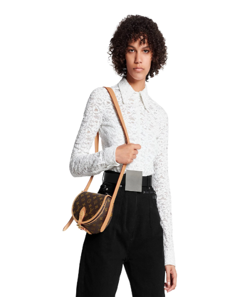 Louis Vuitton Tambourin Monogram Canvas Handbag - Luxury Designer Crossbody Bag for Women | Perfect for Everyday Use, Travel & Special Occasions