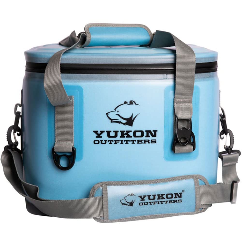 YUKON OUTFITTERS 30 Can Leak Proof Portable Cooler for Camping, Hiking, Picnics & Outdoor Adventures - Insulated Tech Cooler for Drinks & Food Storage