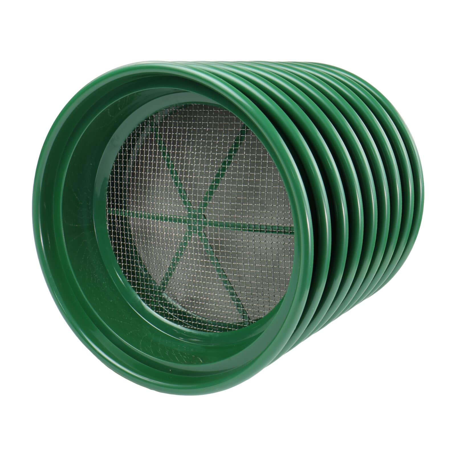 9-Piece Green Plastic Gold Classifier Sifter Pan Set - Stackable 11-Inch Diameter for Gold Prospecting, Mining & Outdoor Adventures