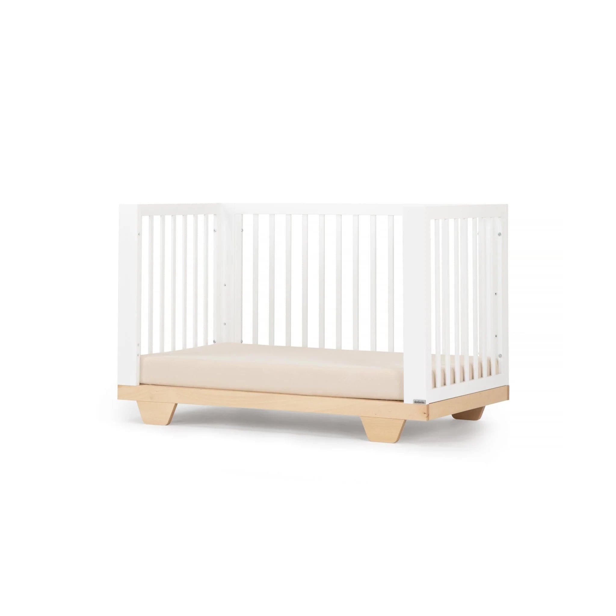 8-in-1 Convertible Baby Crib with Toddler Rail - Dadada Spirit Nursery Bed for Newborn to Full Size Bed | Perfect for Nursery, Bedroom & Guest Room