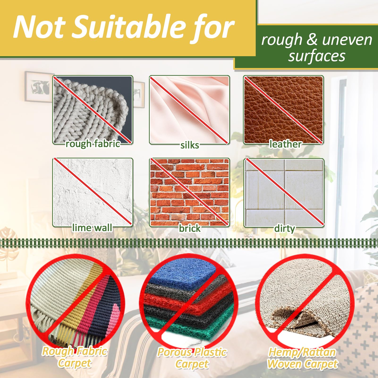 Non-Slip Couch Cushion Grips - 4.3
