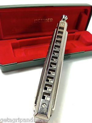 HOHNER Super Chromonica 270 12-Hole C Key Harmonica - Professional Quality for Blues, Jazz & Live Performances - Like New Condition