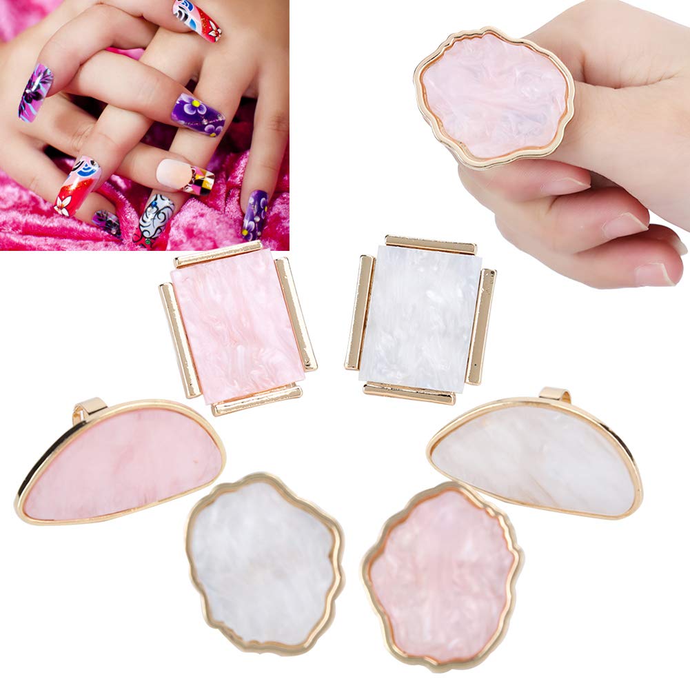 Professional Nail Art Mixing Tray - Reusable Acrylic Manicure Palette with Easy Clean Surface for Nail Salon & Home DIY - Perfect for Gel Polish, Acrylic Powder Mixing & Nail Design