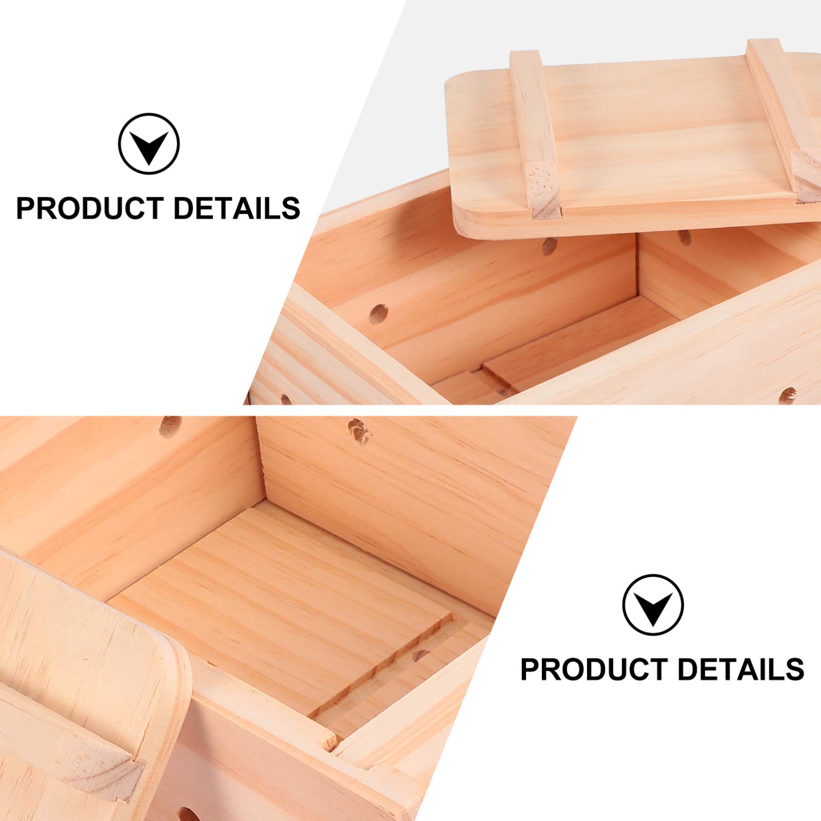 Premium Wooden Tofu Press Mold - Natural Tofu Maker & Cheese Press for Homemade Tofu, Vegan Cheese - Perfect for Healthy Cooking, Meal Prep & Plant-Based Diets