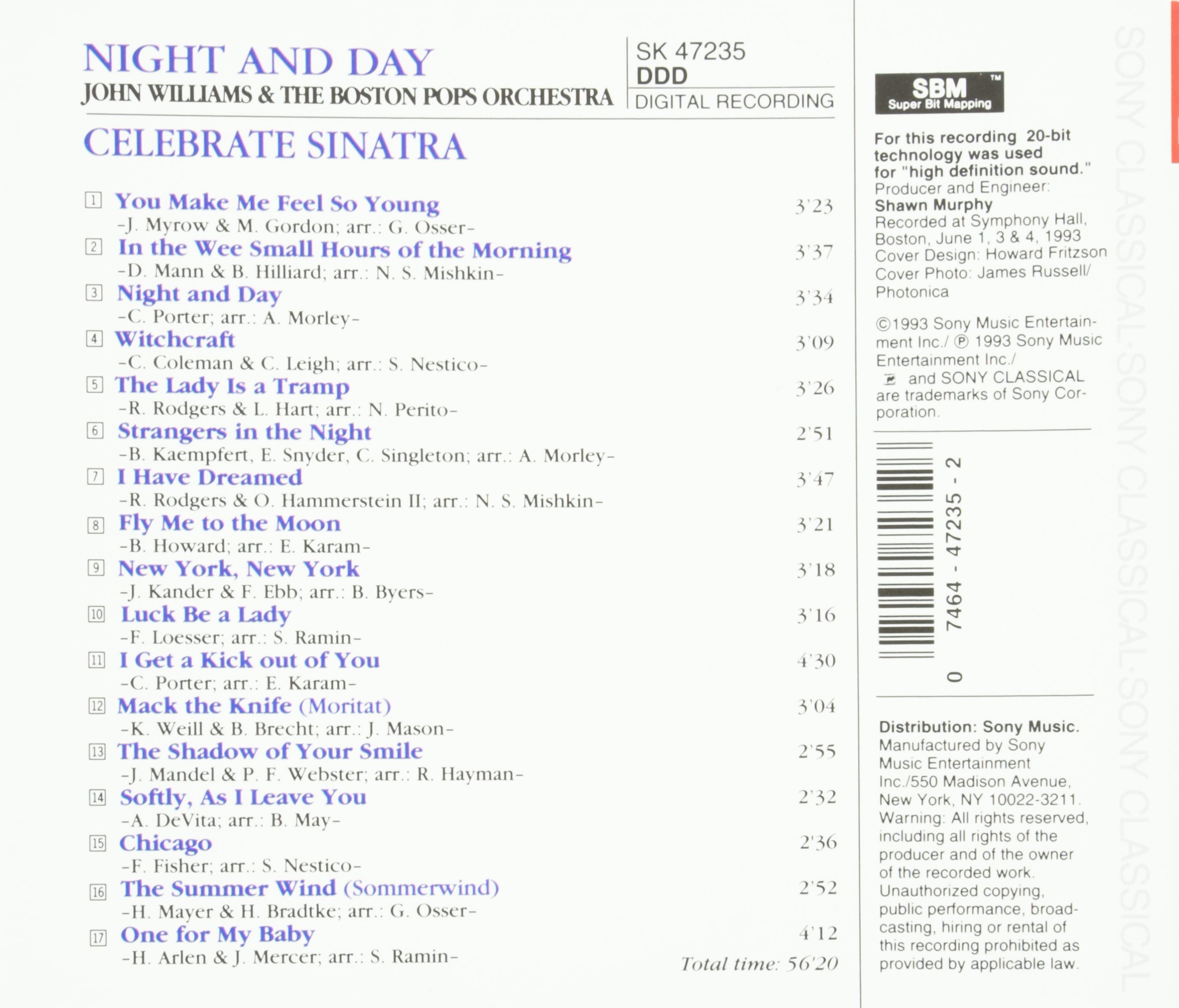 Frank Sinatra Night & Day Music Album - Classic Jazz & Swing Songs Collection for Relaxation, Dinner Parties & Romantic Evenings