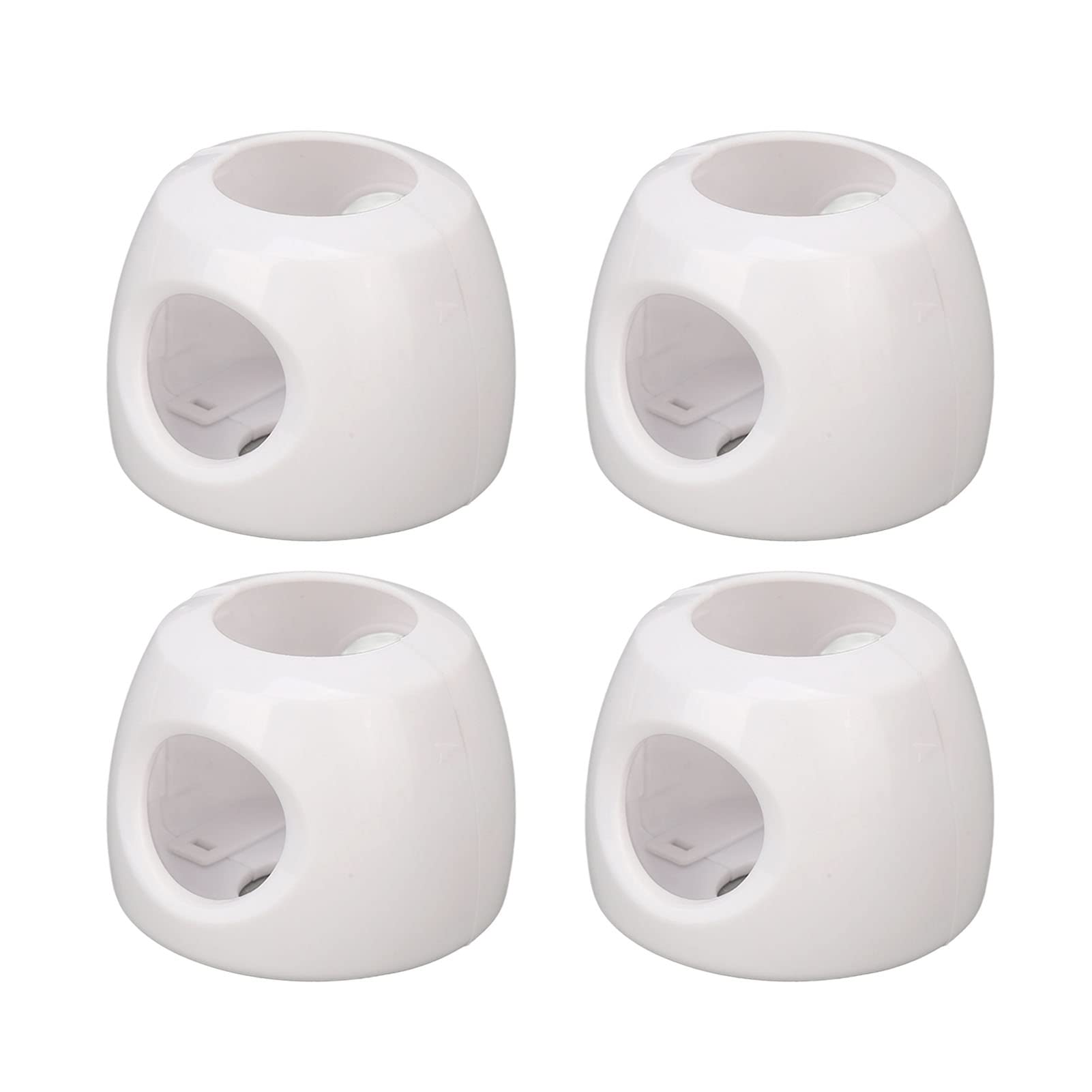 Child Proof Door Knob Covers - 4 Pack Baby Safety Locks for Round Handles | Secure Cabinet & Drawer Protection for Toddlers & Elderly | Home & Office Child Safety Solution