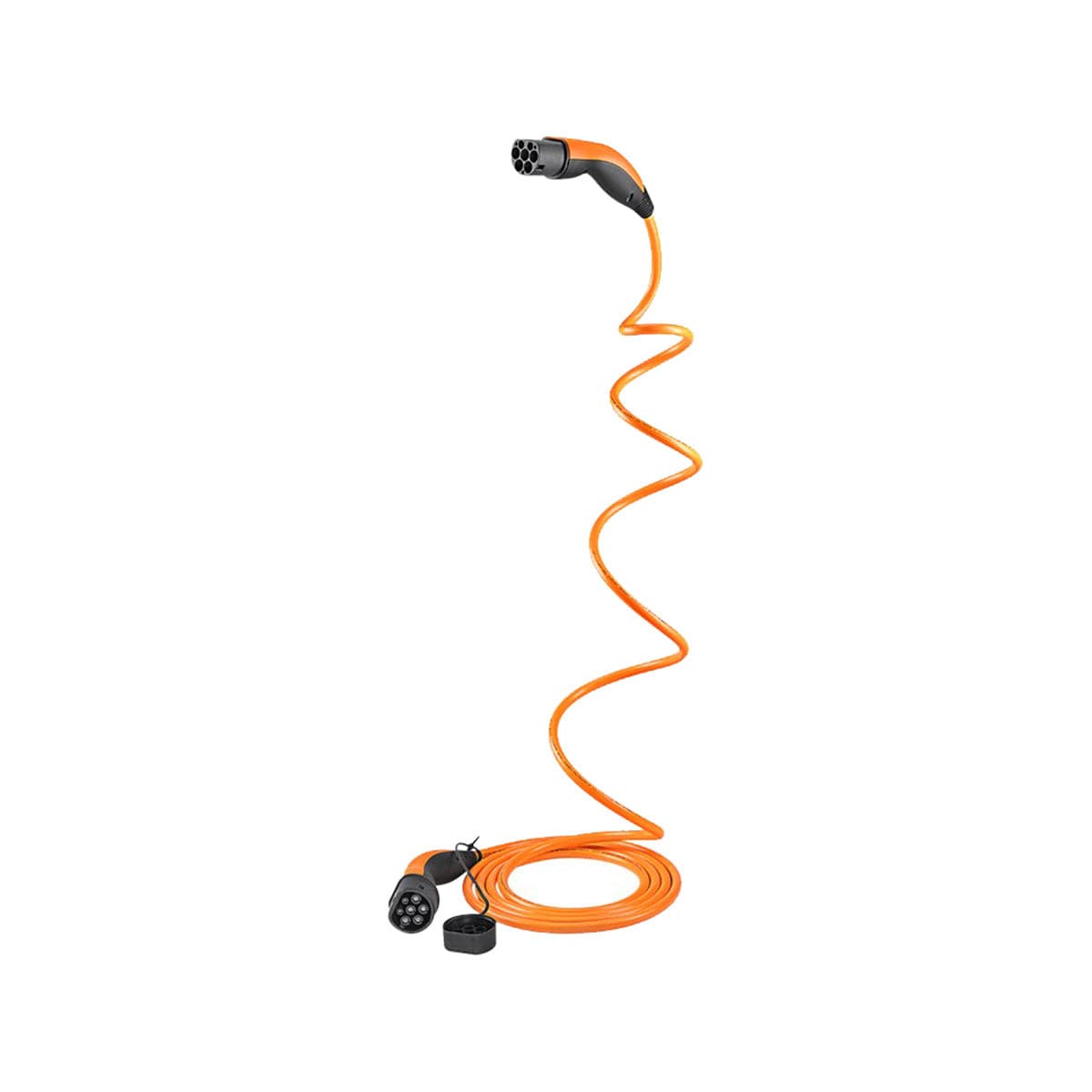 Lapp Self Retracting 22kW 32A Type 2 to Type 2 EV Charging Cable - 5m Orange Helix Cable for Electric & Hybrid Cars (PHEV) - Perfect for Home, Office & Public Charging Stations