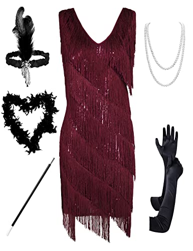 Burgundy With Accessories