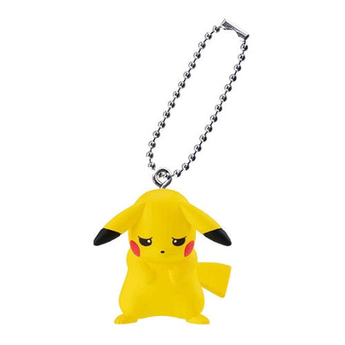 Bandai Pokemon Pikachu Expressions Swing Mascot - 1 Inch Mini Keychain Figure - Cute Collectible for Backpacks, Gifts & Anime Fans