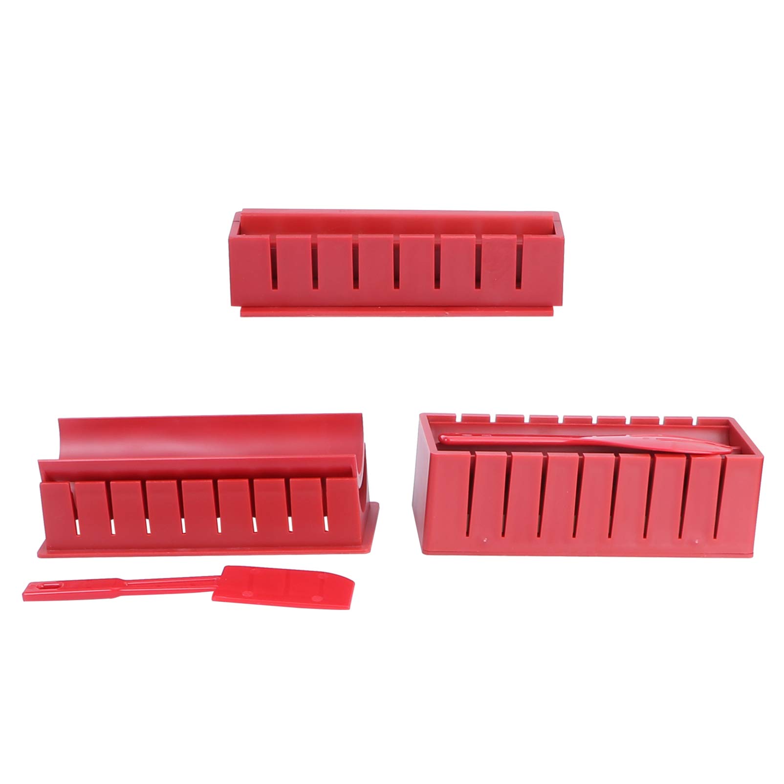 Hemoton 10-Piece Rectangular Sushi Mold Set - Non-Stick Rice Ball & Spam Musubi Maker for Home Kitchen & Restaurant Use | Perfect for Hawaiian Sushi, Onigiri & Bento Box Preparation