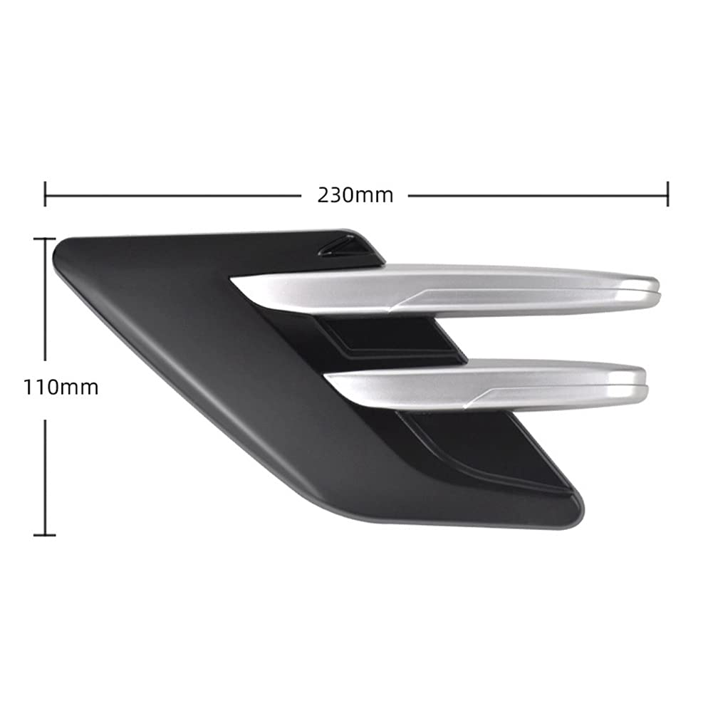 Universal Car Air Vent Cover Trim - Chrome Carbon Fiber Design for Most Cars & SUVs | Stylish Side Mesh Vent Flow Decoration for Enhanced Interior Aesthetics & Customization