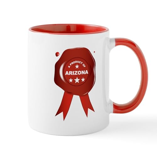 White/Red Inside - A Product Of Arizona Mugs