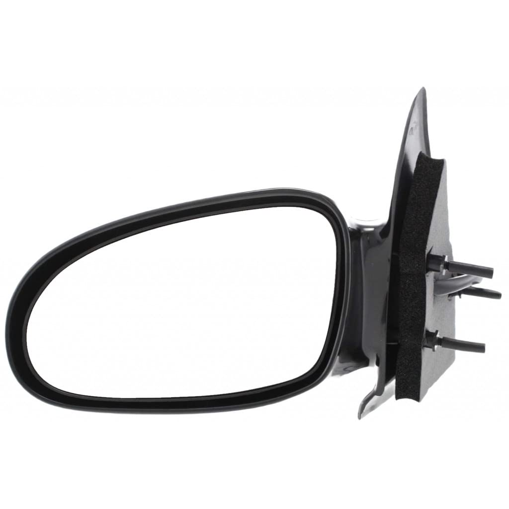 1996-2002 Saturn SL Driver Side Power Door Mirror Replacement - Non-Heated Gloss Black for Sedan & Wagon Models (Fits Part #21171103, GM1320207) - Perfect for Daily Commuting & Road Trips