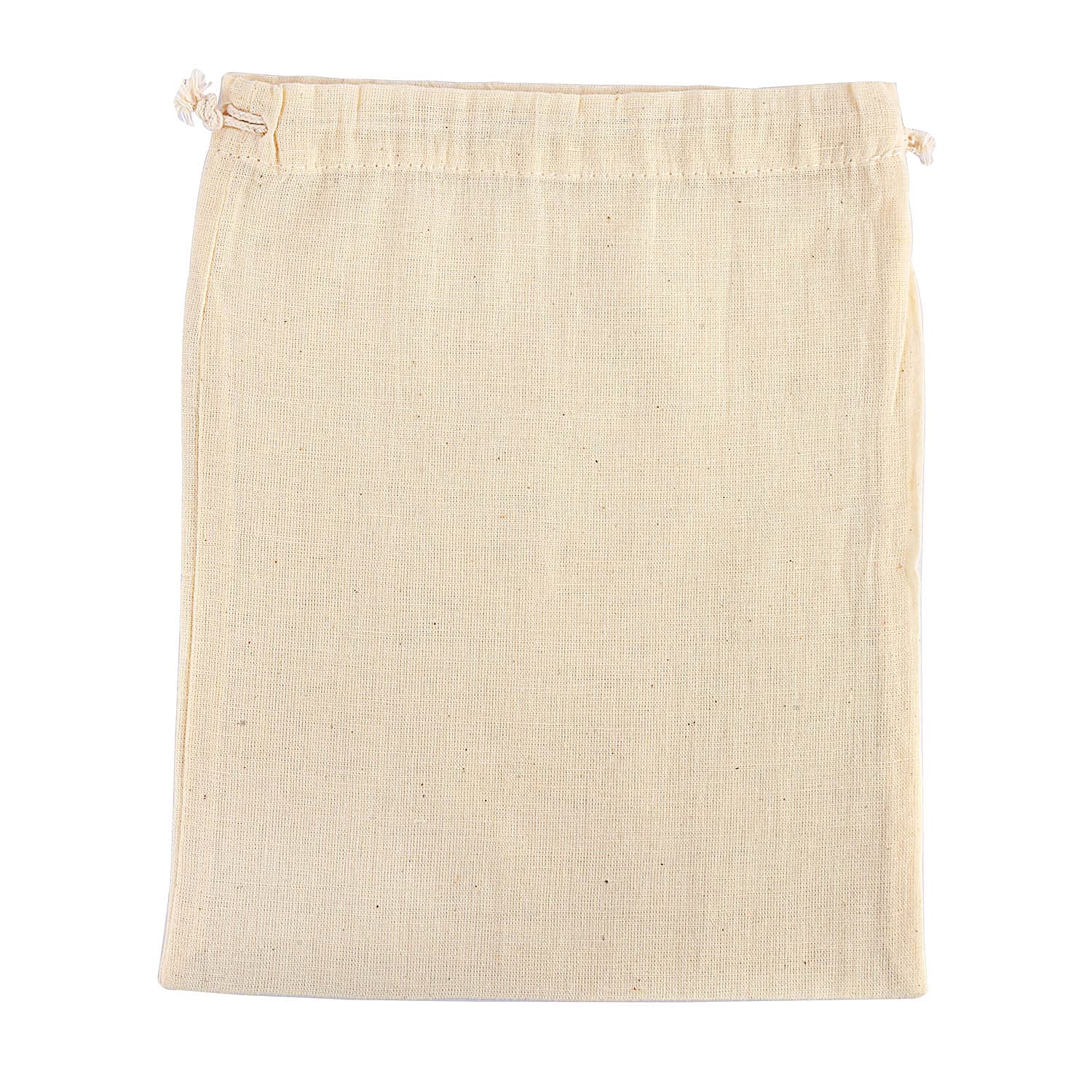 Oreayu 12 Pack Cotton Drawstring Potli Bags - Reusable Kitchen Storage Bags, Eco-Friendly Non-Plastic Spice & Masala Pouches (7x5 Inches, White) - Perfect for Organizing Spices, Tea, Herbs & Small Items