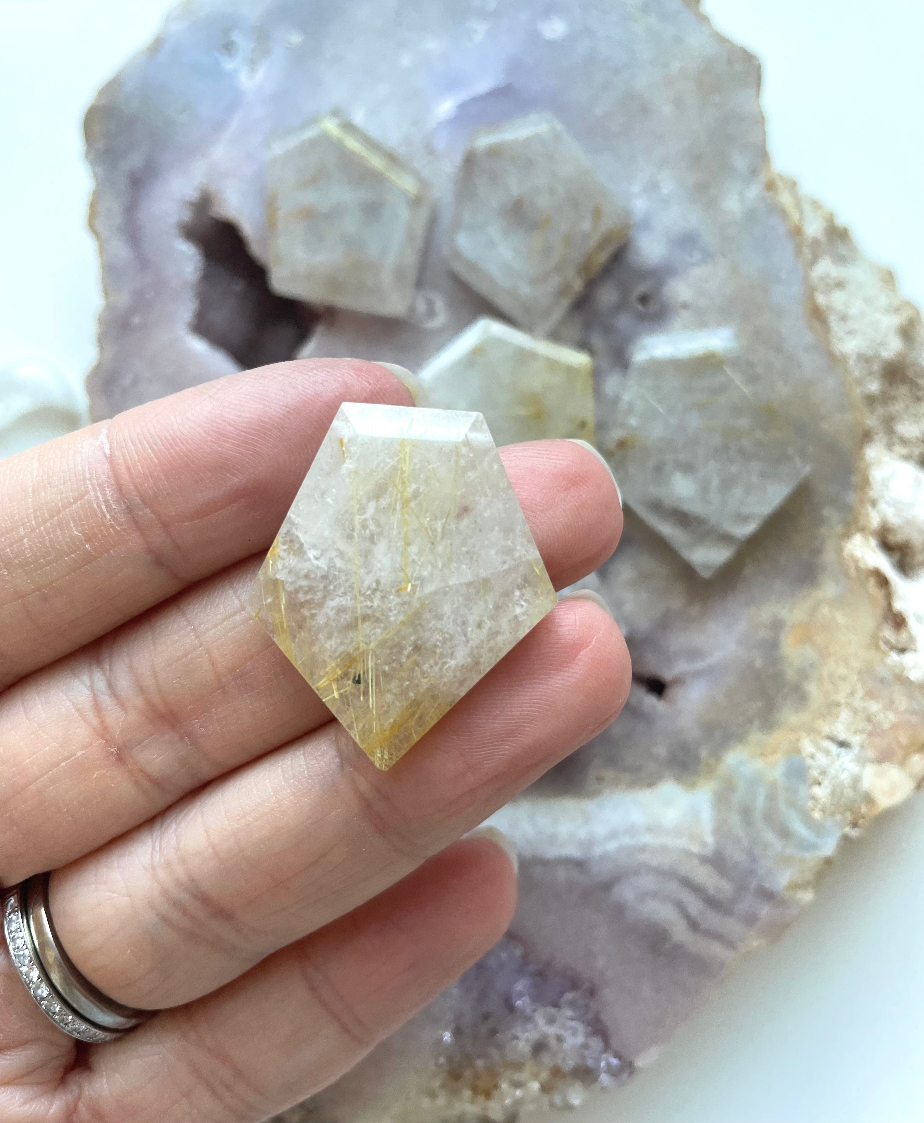Golden Rutilated Quartz Necklace - Golden Healer Crystal Pendant for Women, Spiritual Healing Jewelry, Chakra Balancing Gift for Meditation & Energy Work