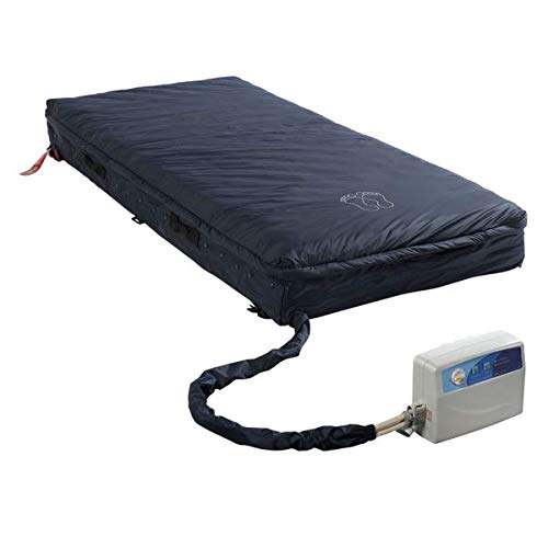Med-Aire Assure 5 Inch Alternating Pressure Air Mattress with 3 Inch Foam Base & Low Air Loss System - Includes Pump (80
