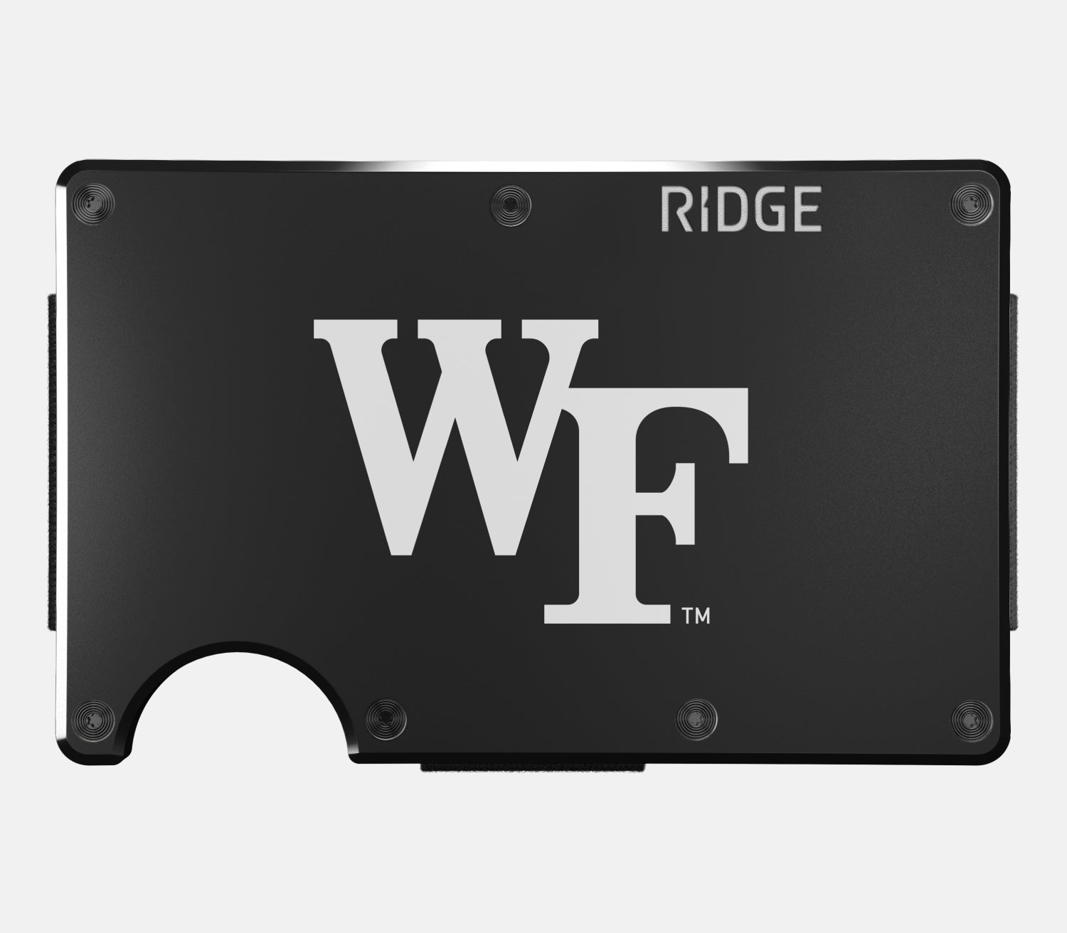 Ridge Wallet for Men - Slim RFID Blocking Leather Wallet with Money Clip - Wake Forest Demon Deacons Design - Perfect for Everyday Carry & Gifts