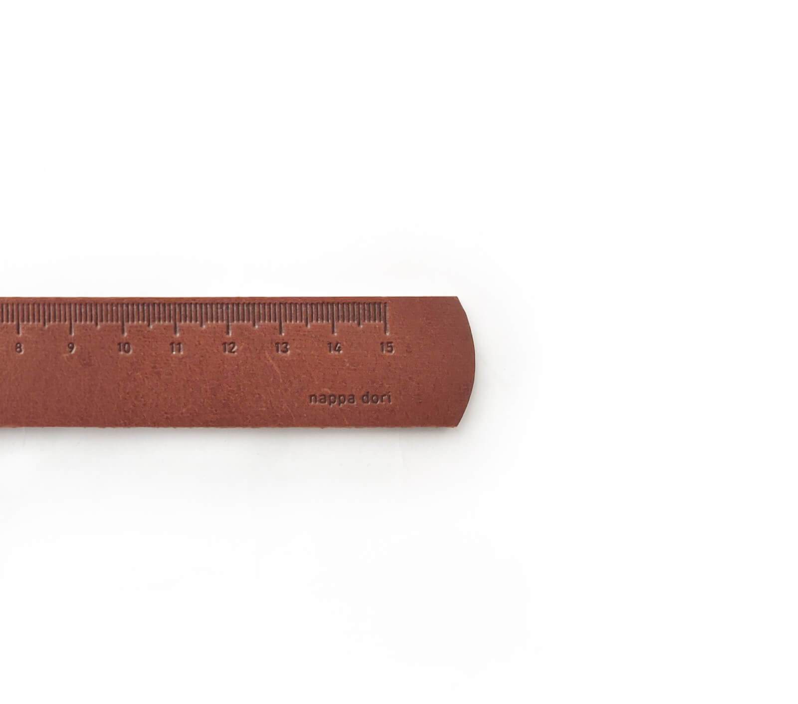 Premium Leather Ruler - 12 Inch/30cm Durable Measuring Tool for Sewing, Crafting & Office Use - Perfect for Tailors, Designers & DIY Projects