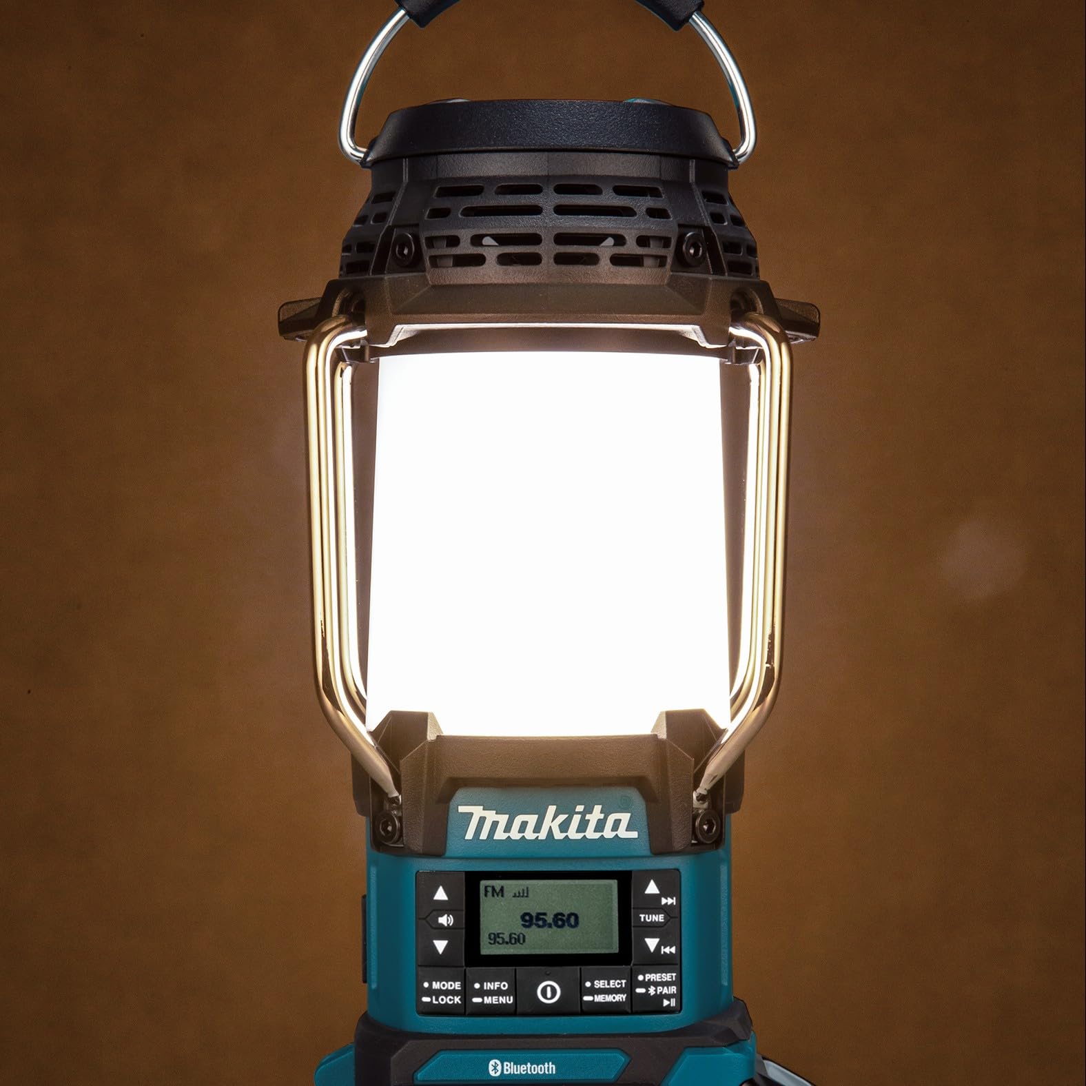 Makita DMR056 18V Cordless Jobsite Radio with LED Light (Battery & Charger Not Included) - Perfect for Construction Sites, Workshops & Outdoor Use