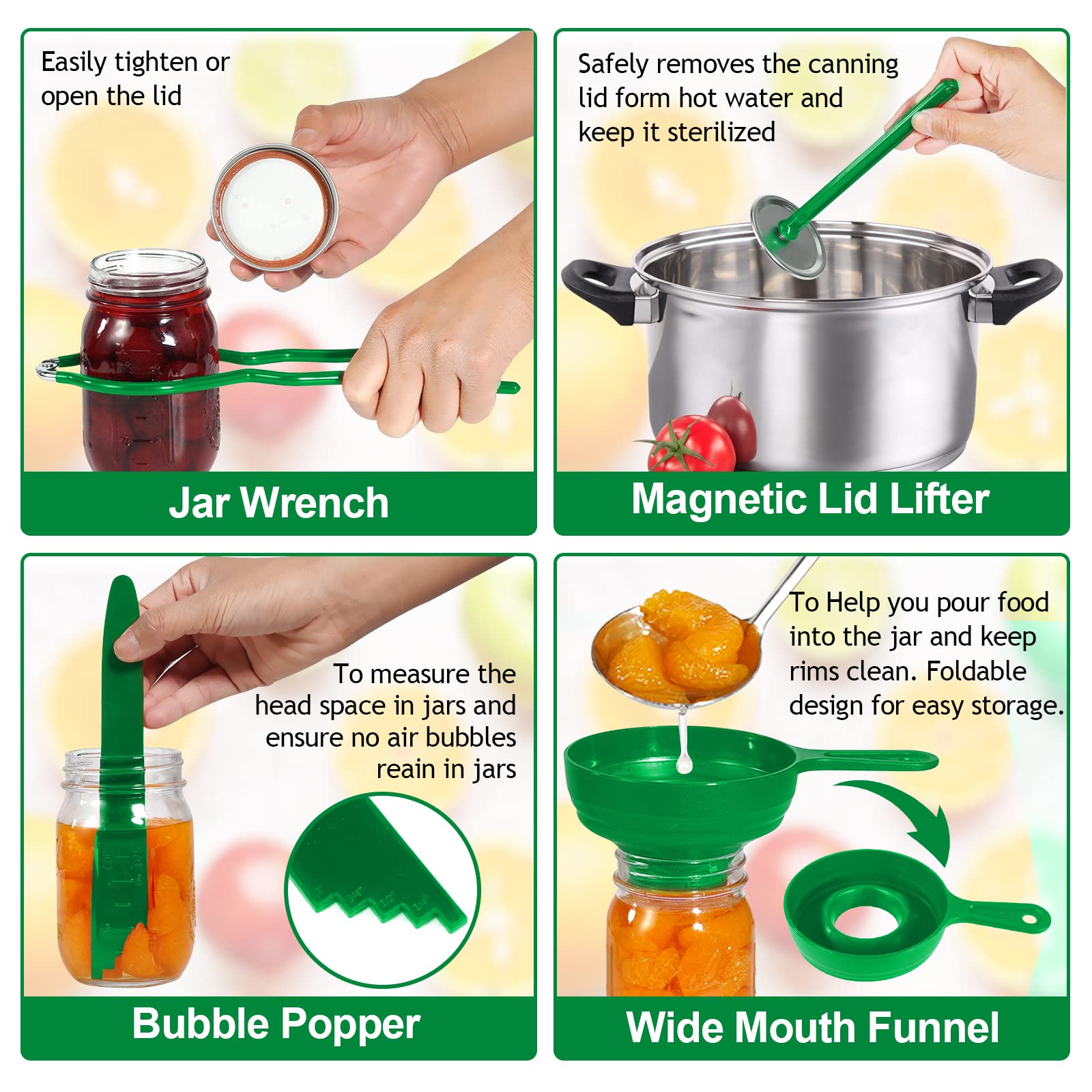 All-in-One Canning Supplies Starter Kit with Rack - Essential Home Canning Equipment for Beginners & Enthusiasts - Perfect for Preserving Fruits, Vegetables & Jams at Home