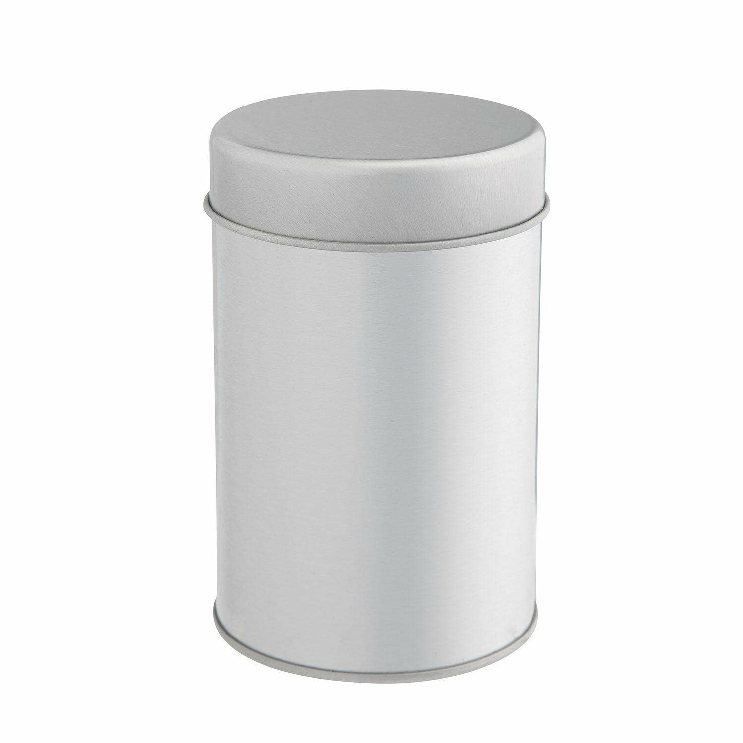 Airtight Tea Tin Canister with Double Lids for Loose Tea & Coffee Storage - Small Kitchen Organization Containers for Pantry, Countertop & Cabinet | Perfect for Tea Bags, Ground Coffee & Spices