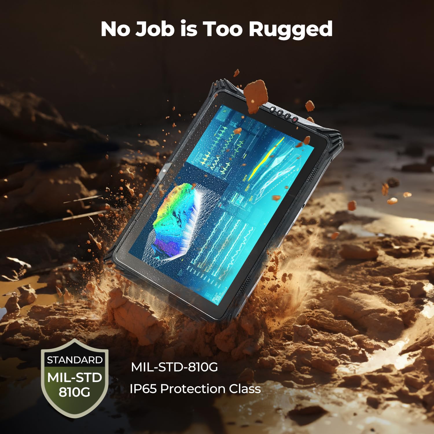 **MUNBYN Rugged Windows 11 Pro Tablet IRT09 – 12.2