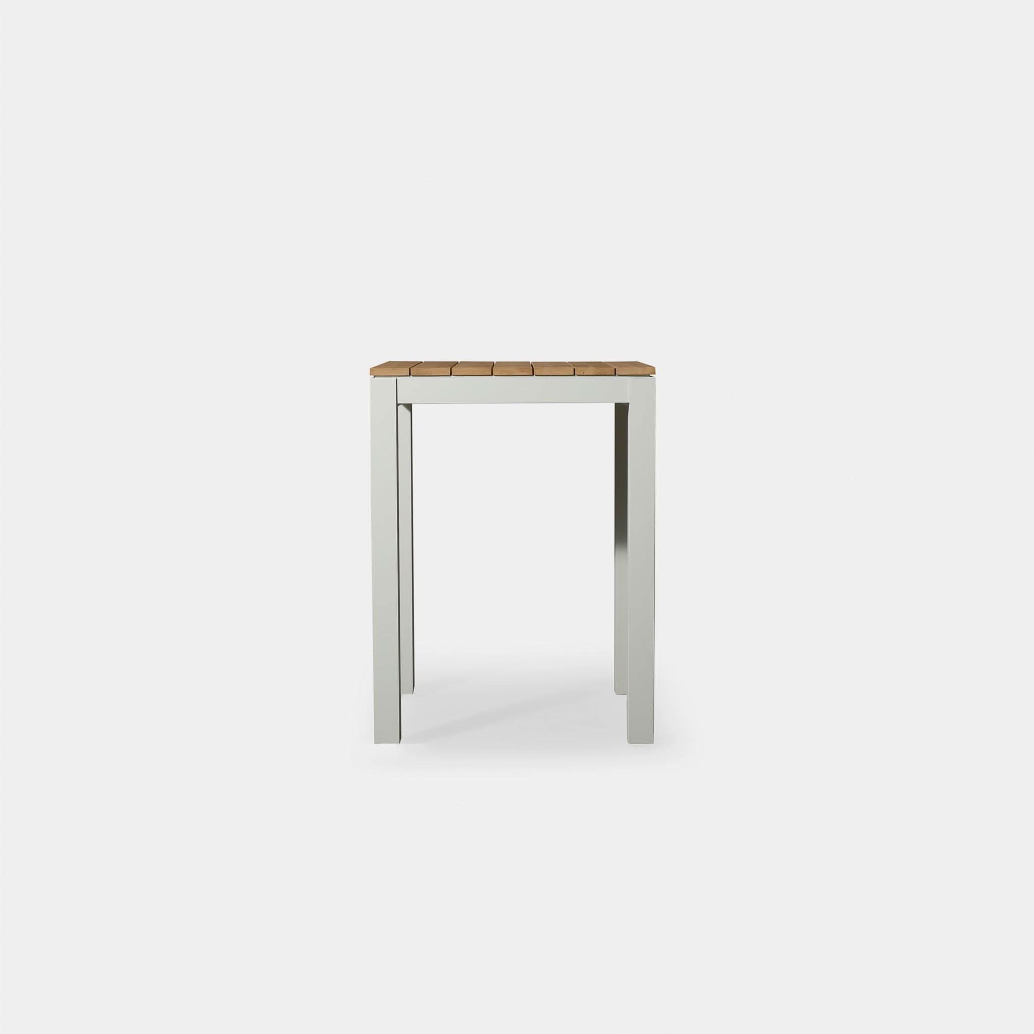 Pacific Teak Square Bar Table - Durable Outdoor & Indoor Dining Table for Patio, Deck, or Kitchen - Perfect for Entertaining & Relaxing