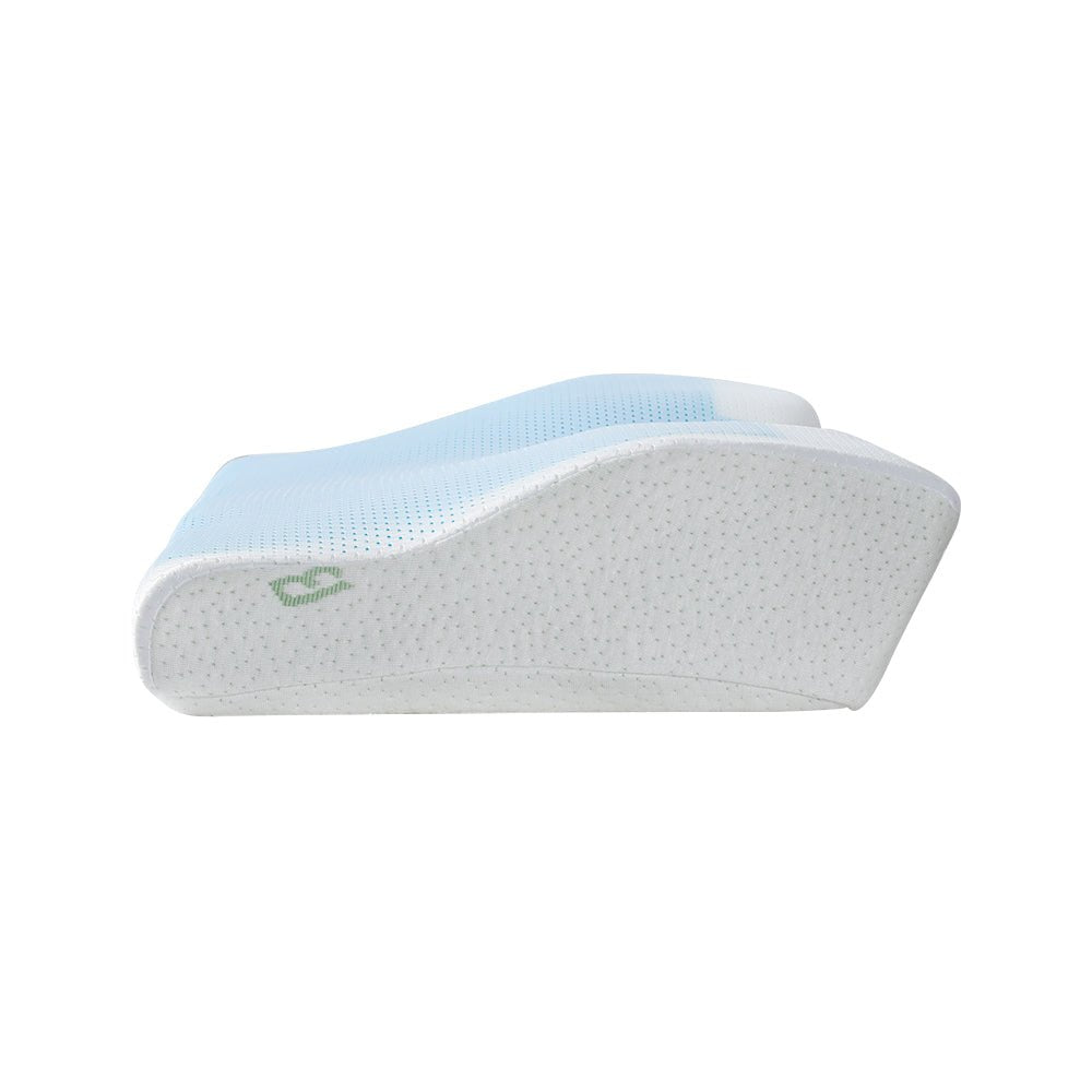 Giselle Memory Foam Pillow for Neck Pain Relief - Contour Orthopedic Pillow with Cooling Gel Technology | Perfect for Side, Back & Stomach Sleepers | Home, Office & Travel Use