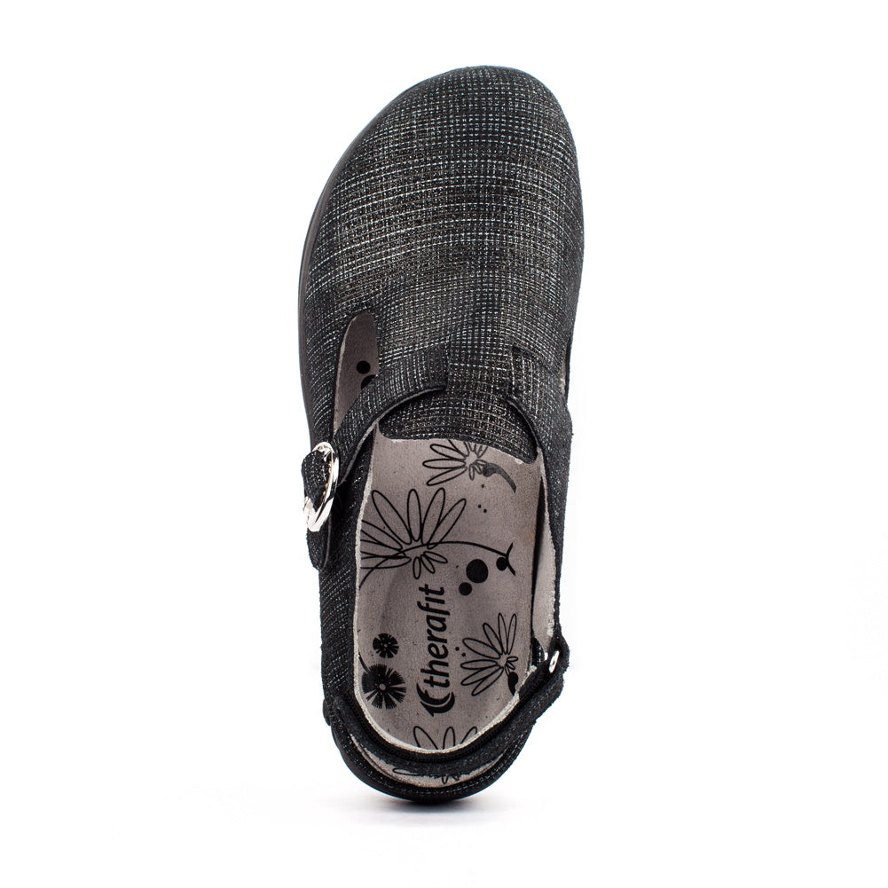 Chloe Women's Adjustable Leather Clog Sandals - Comfortable Slip-On Shoes for Casual Wear & Home Use