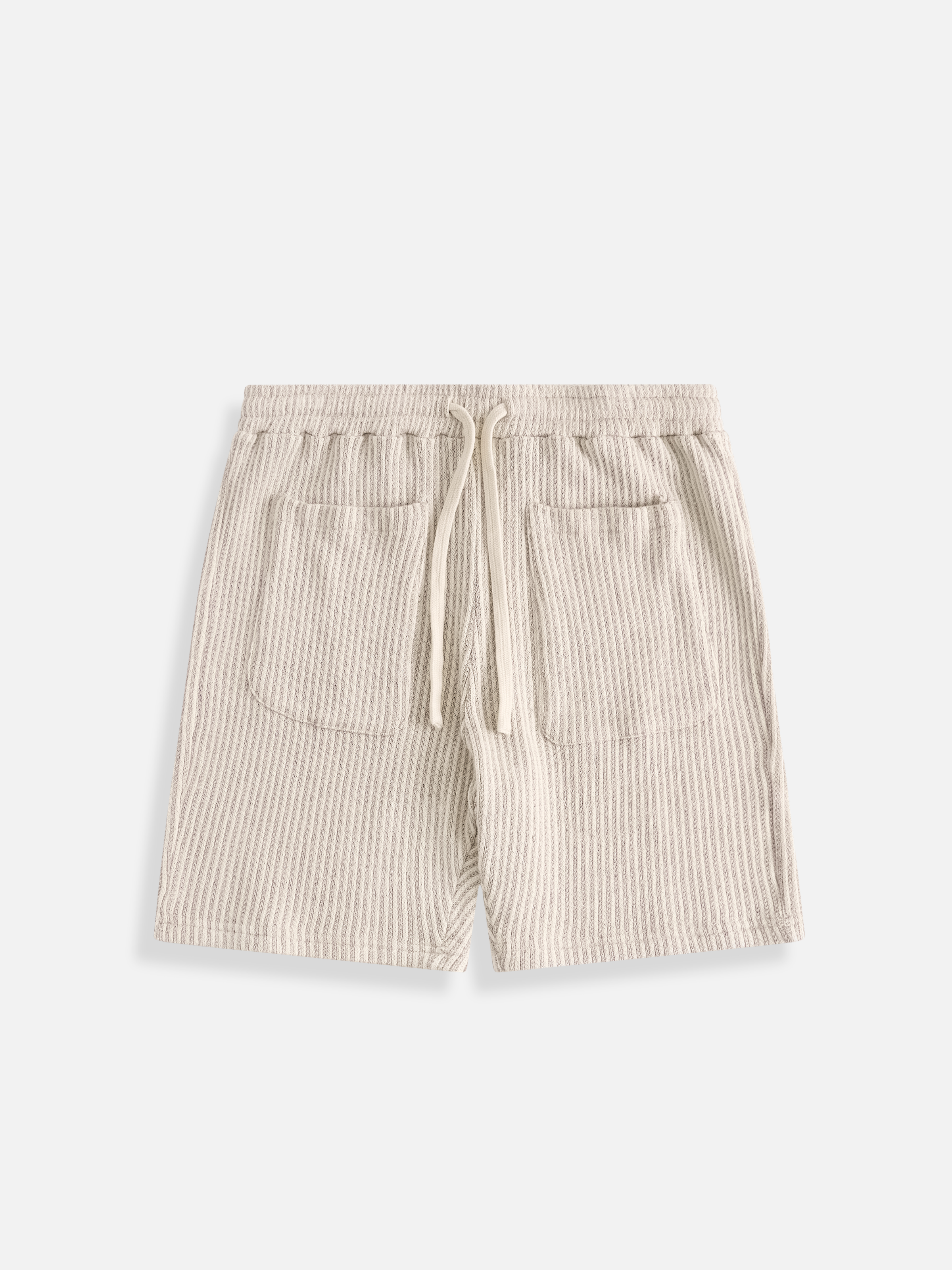 Krost Striped Knit Shorts for Women - Comfortable Cotton Summer Casual Shorts - Perfect for Beach, Vacation and Lounge Wear