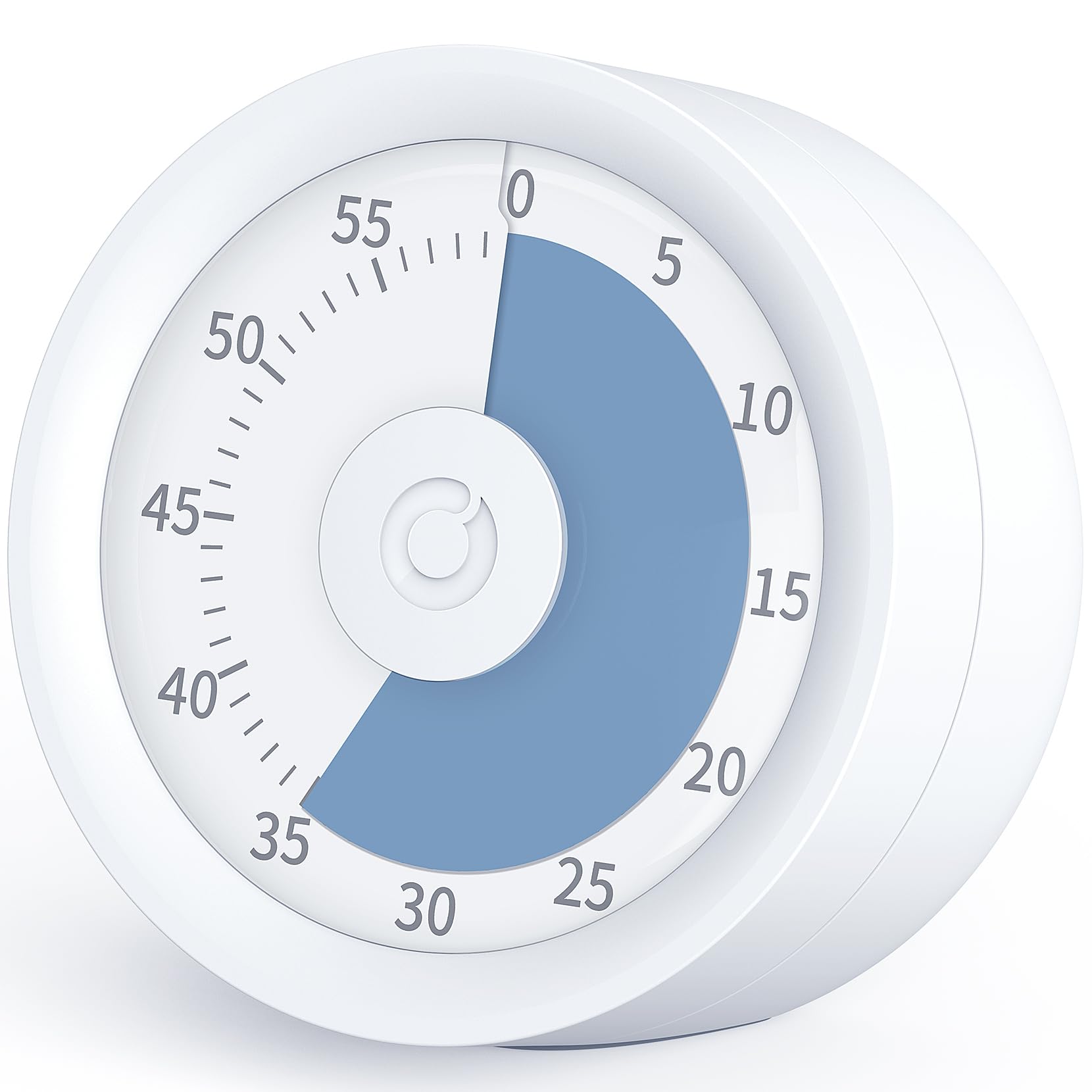 60 Minute Visual Timer for Kids & Adults - Silent Countdown Timer with No Ticking Sound - Time Management Tool for ADHD, Autism & Focus - Blue (Perfect for Classroom, Homework & Therapy Sessions)
