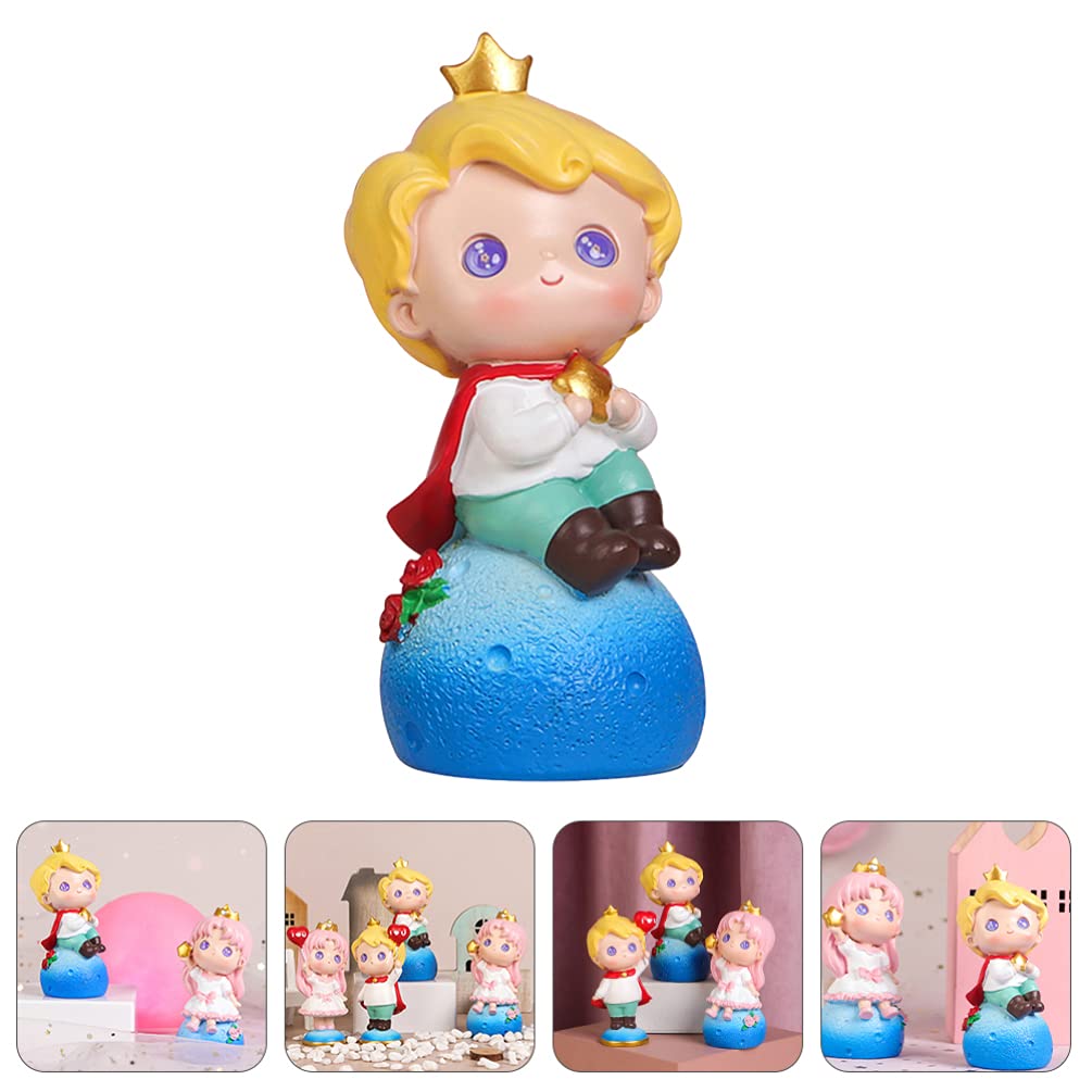 SOIMISS Resin Cake Toppers - Cartoon Doll Decor for Cupcakes & Birthday Cakes