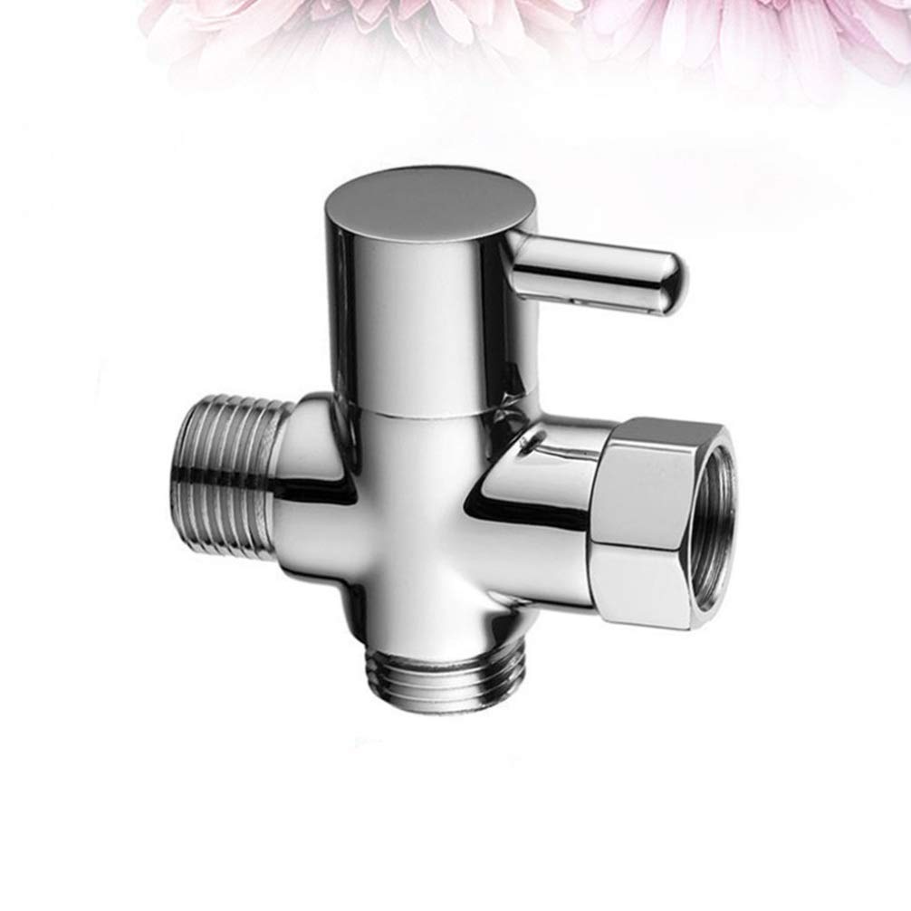 3-Way Shower Diverter Valve - Brass Shower Connector Splitter with Anti-Leak Design for Bathroom, Spa & RV Use - Perfect for Multiple Shower Heads or Handheld Sprayers