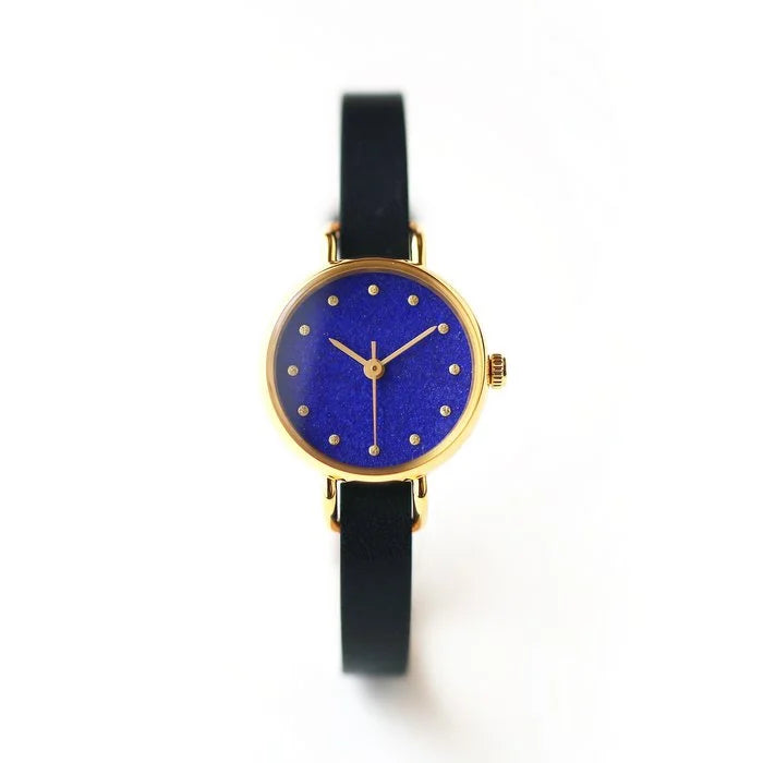 Elegant Azurite Blue Women's Wristwatch - Japanese Handcrafted Quartz Watch for Women | Perfect for Office, Date Night & Special Occasions