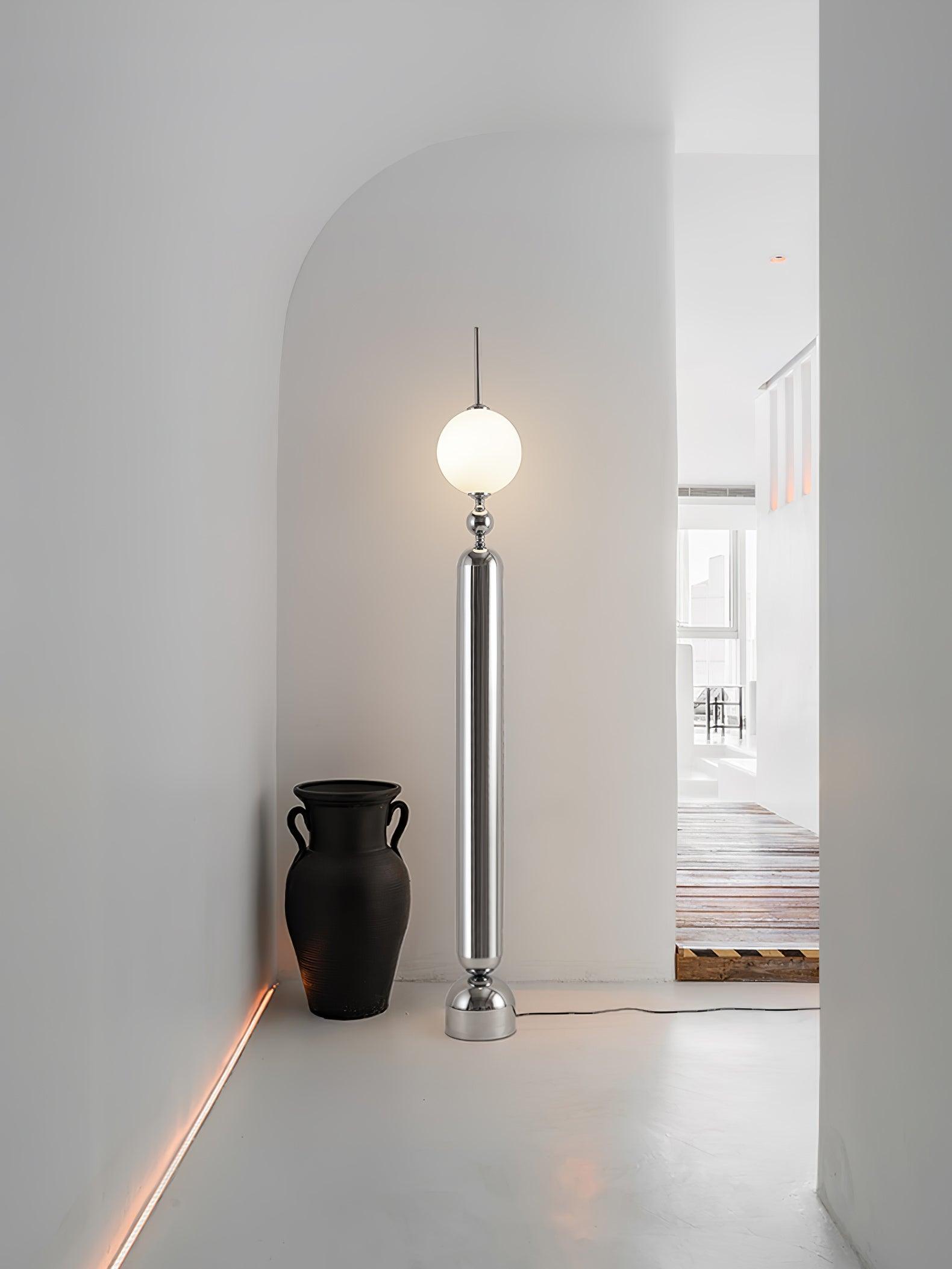 Modern Lightning Rod Floor Lamp - Adjustable Height LED Standing Light for Living Room, Bedroom & Office - Stylish Home Decor & Task Lighting
