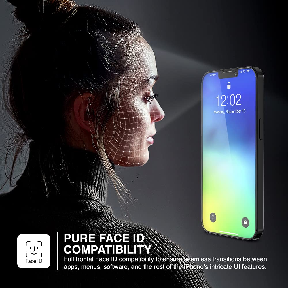 TETHYS 3 Pack Tempered Glass Screen Protector for iPhone 13 Pro Max 6.7 Inch (2021) - 9H Hardness, HD Clarity, Case Friendly with Alignment Frame - Perfect for Work, Travel, and Everyday Protection