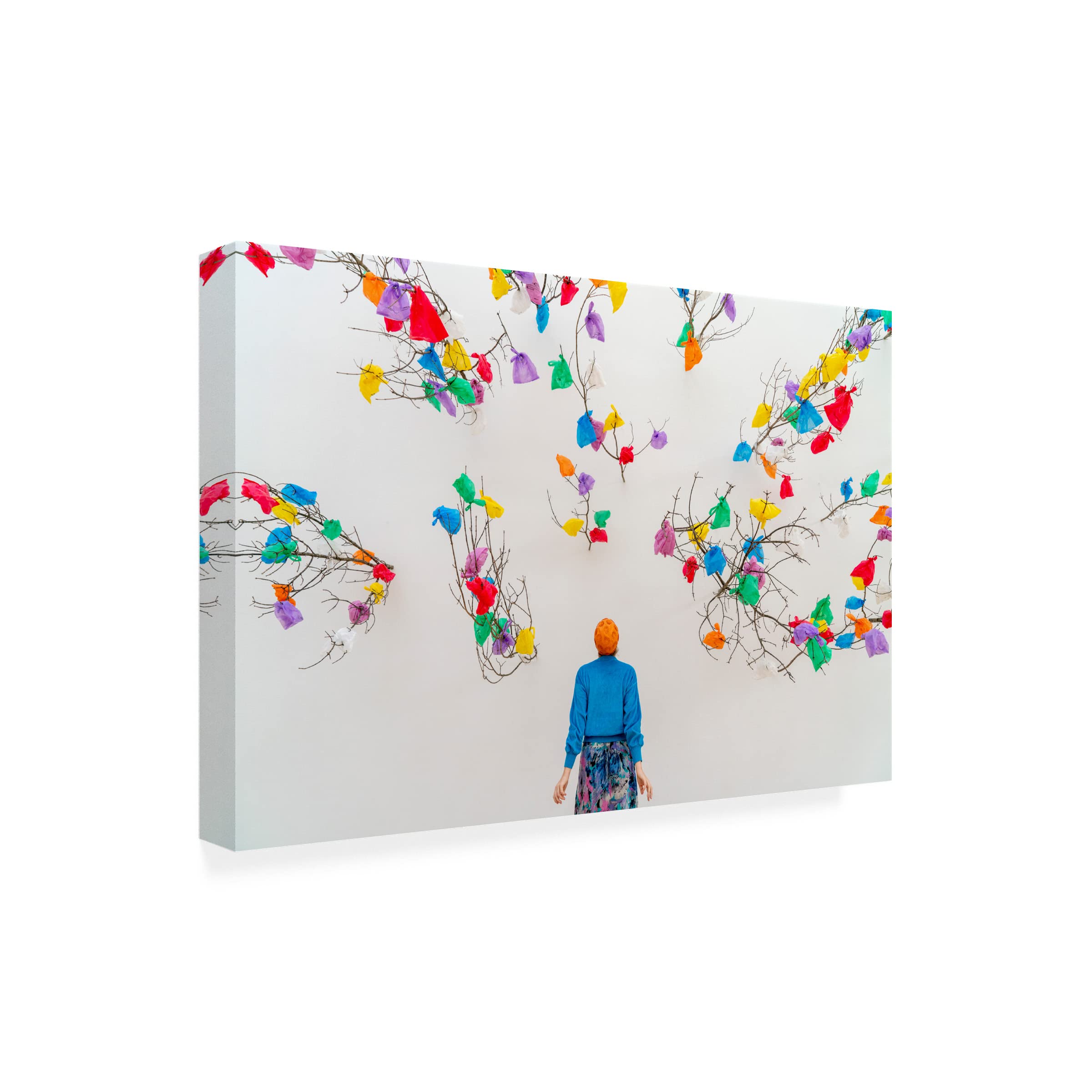 Trademark Fine Art 'Trash Art' Canvas Print by Ton Dirven - Modern Abstract Wall Decor for Living Room, Bedroom & Office